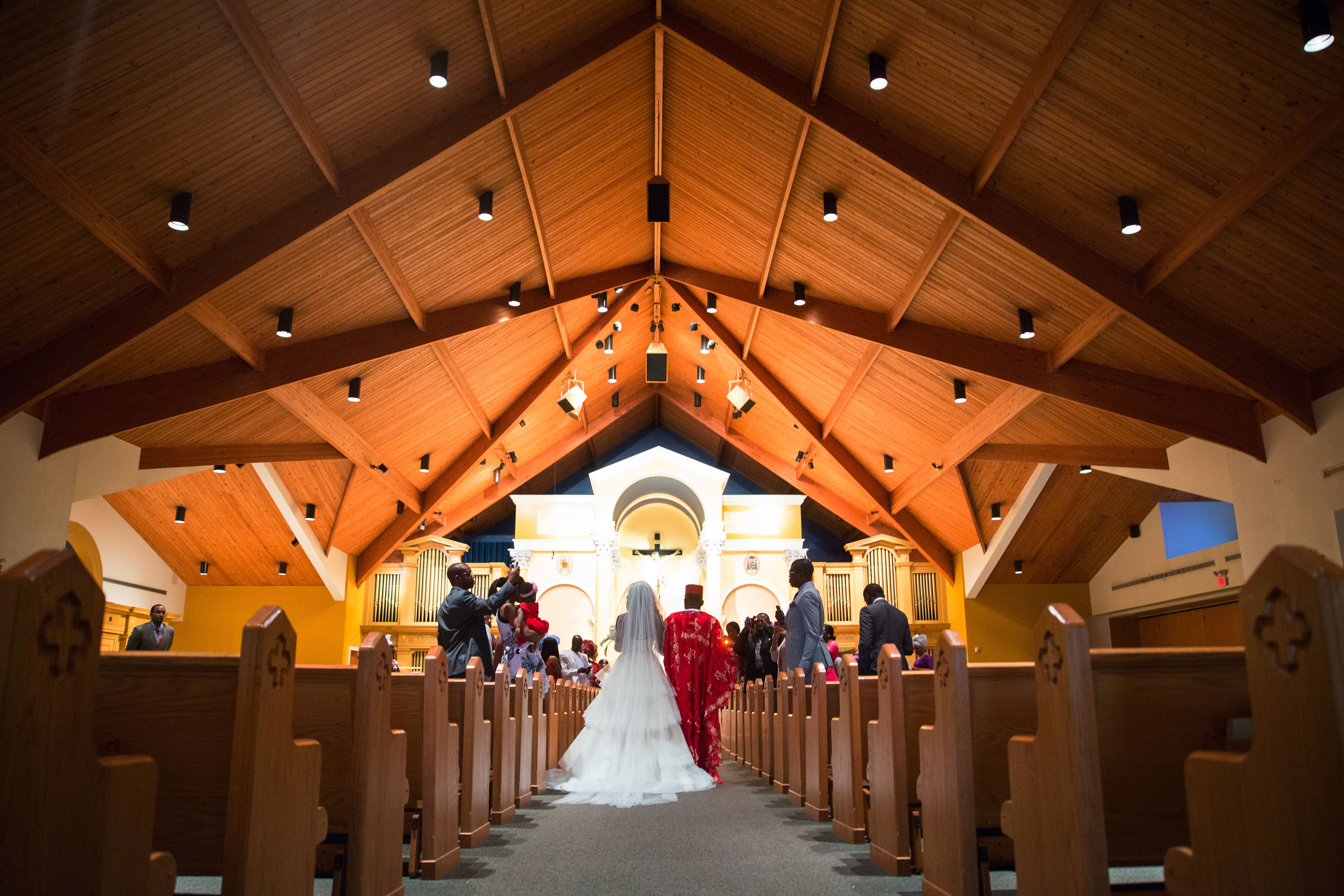 African Church Ceremony Wedding Bridal Processional