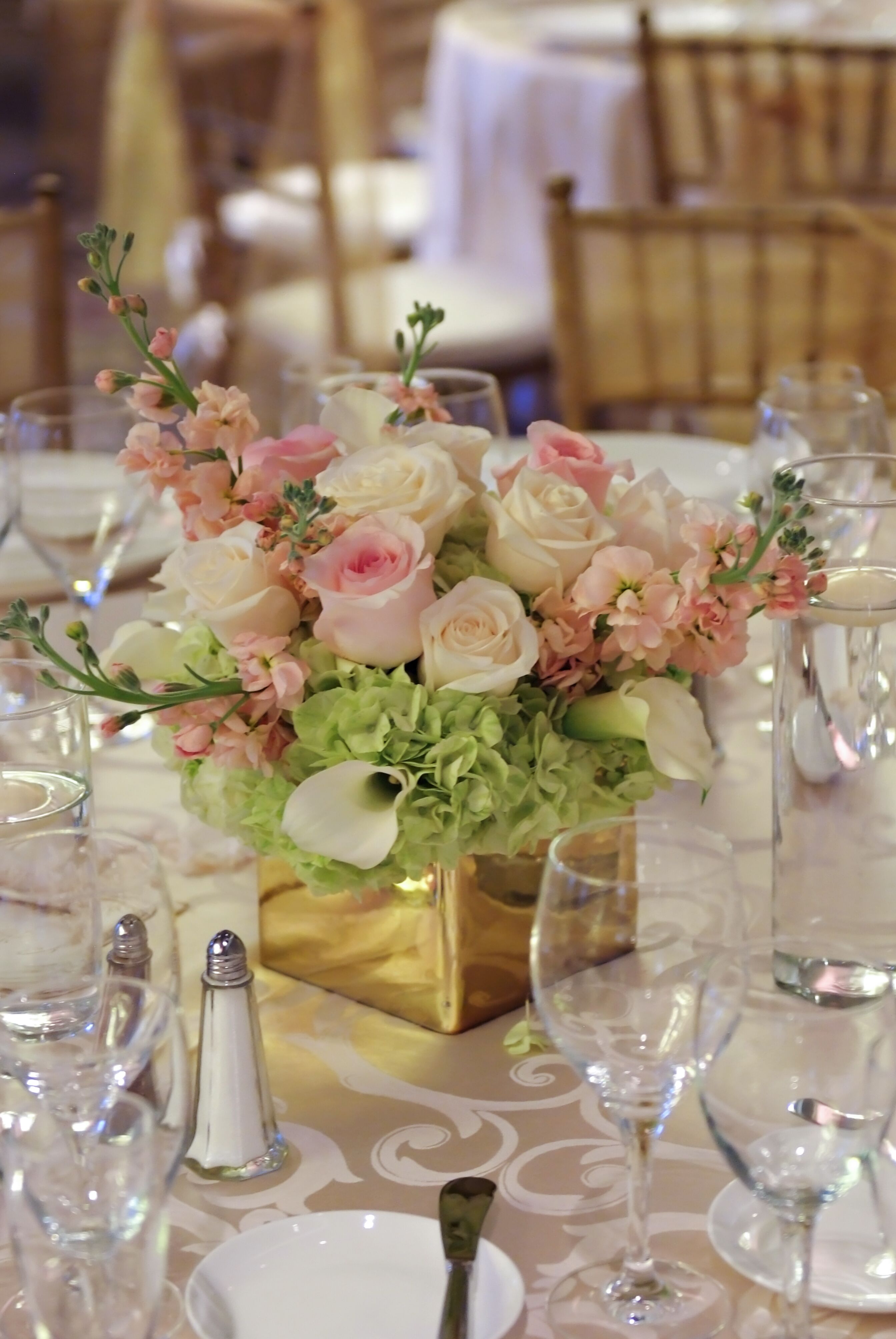 Naples, Florida Rose Centerpiece in Breakaway Vase