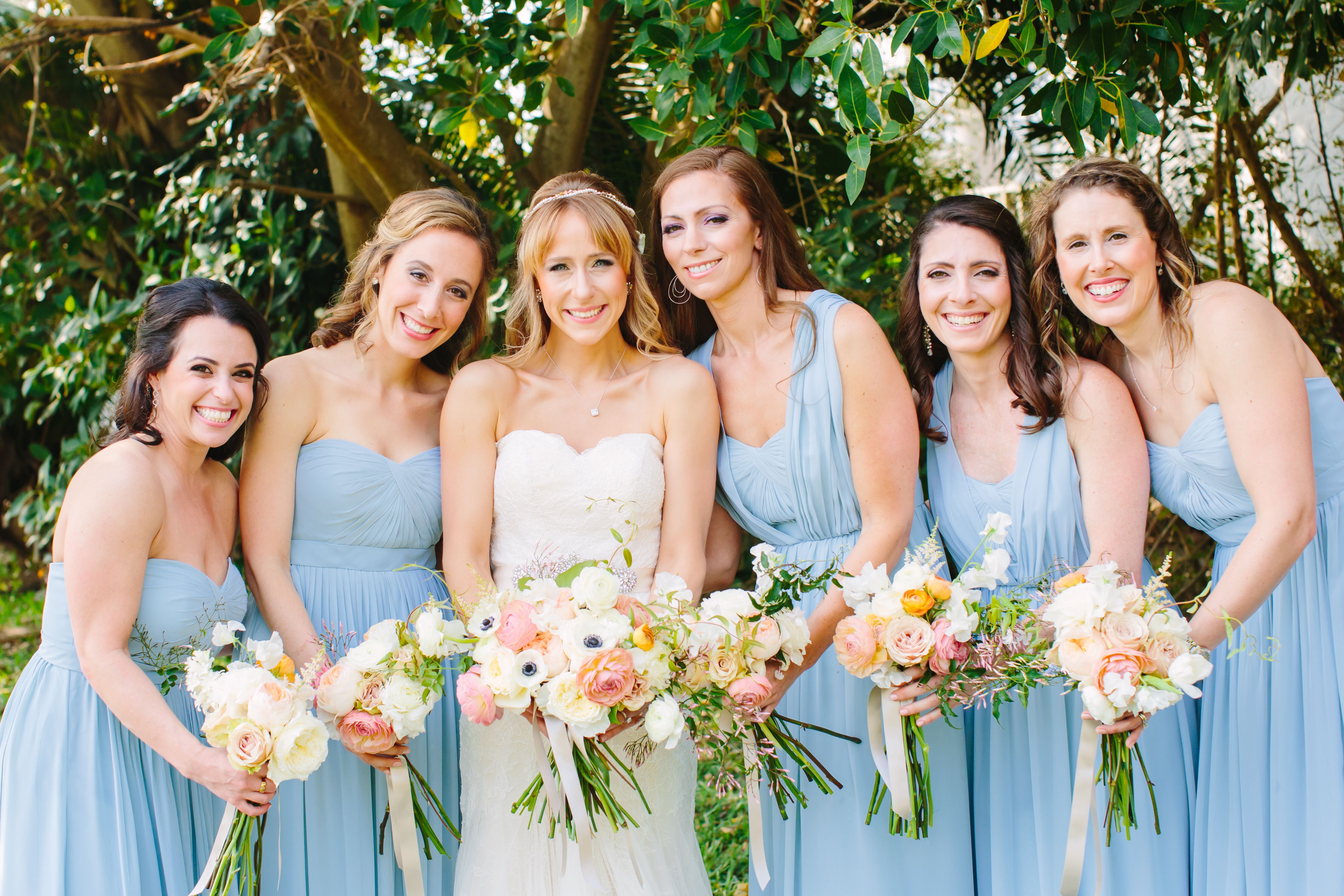 Jenny Yoo Convertible Ceil Blue Bridesmaid Dresses