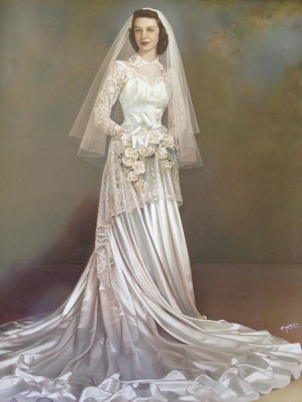 Vintage 1950s Bridal Portrait