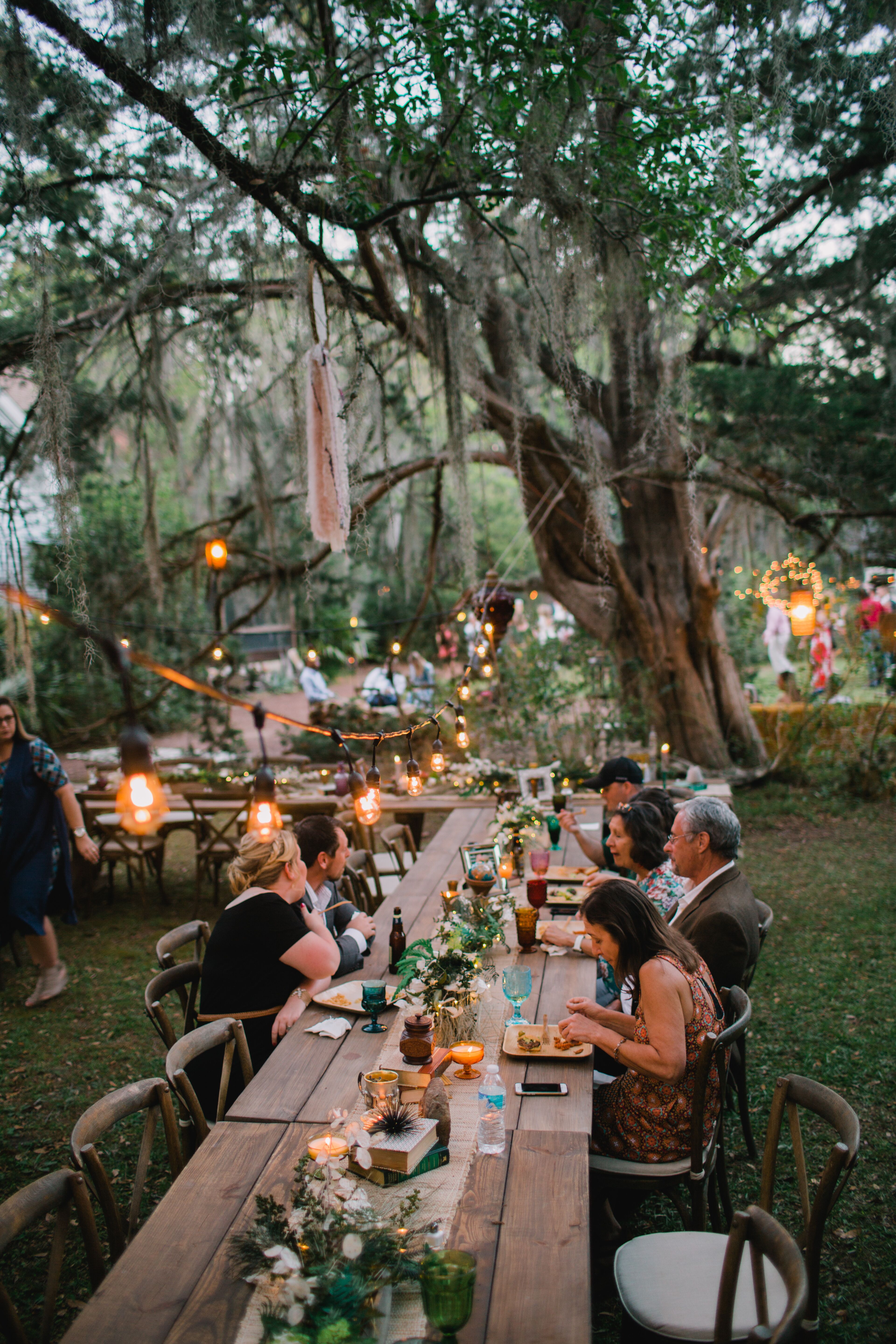 Boho wedding clearance reception