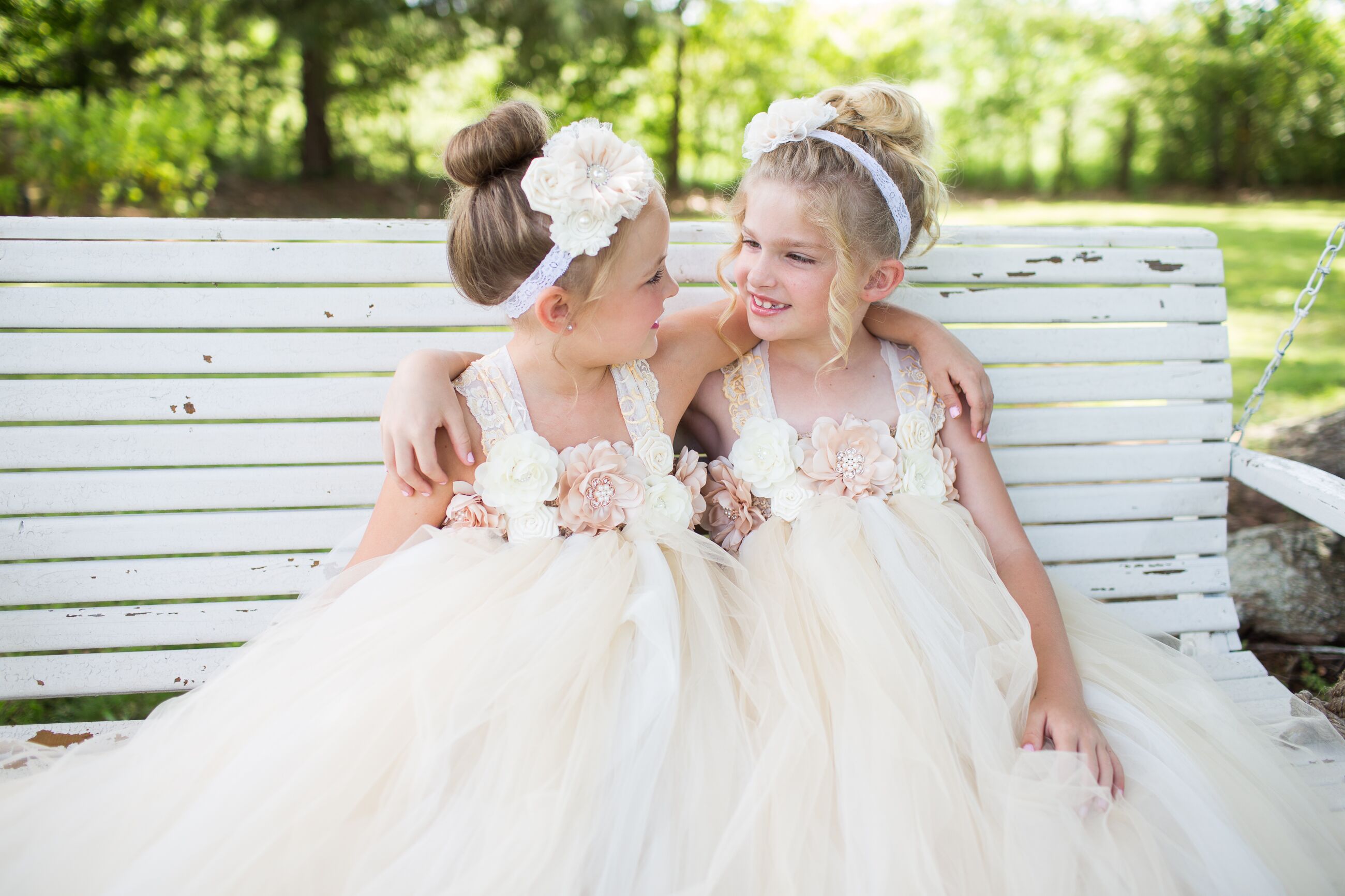 tutu style flower girl dresses