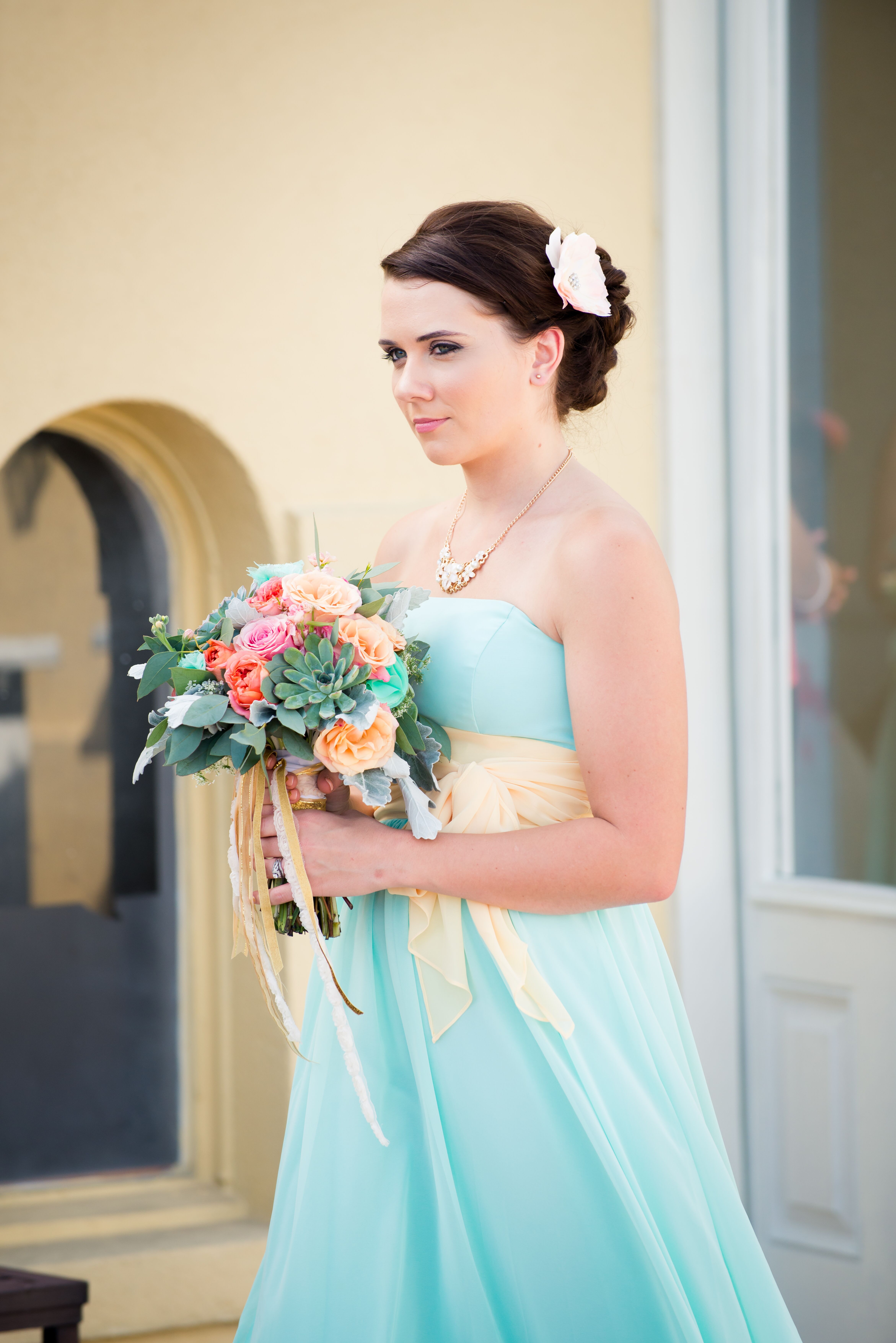 Robin's Egg Blue Bridesmaid Dress