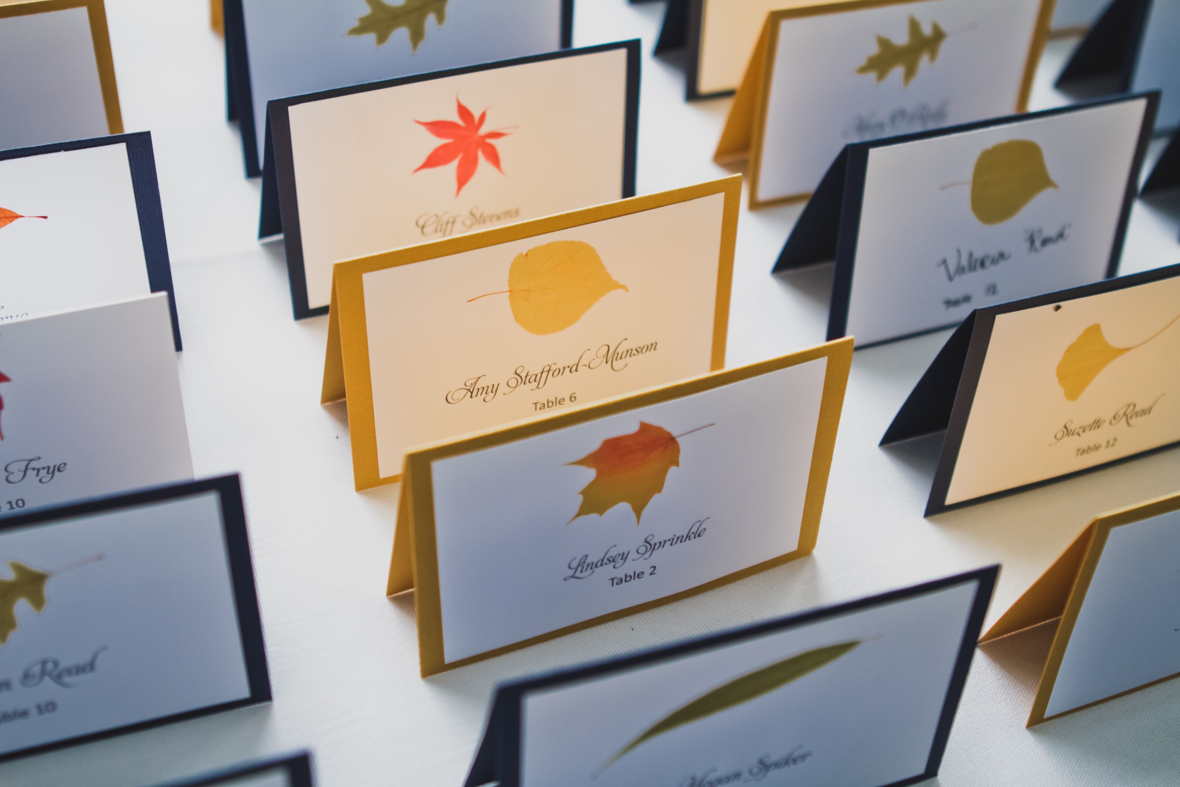 Fall Leaf Name Cards