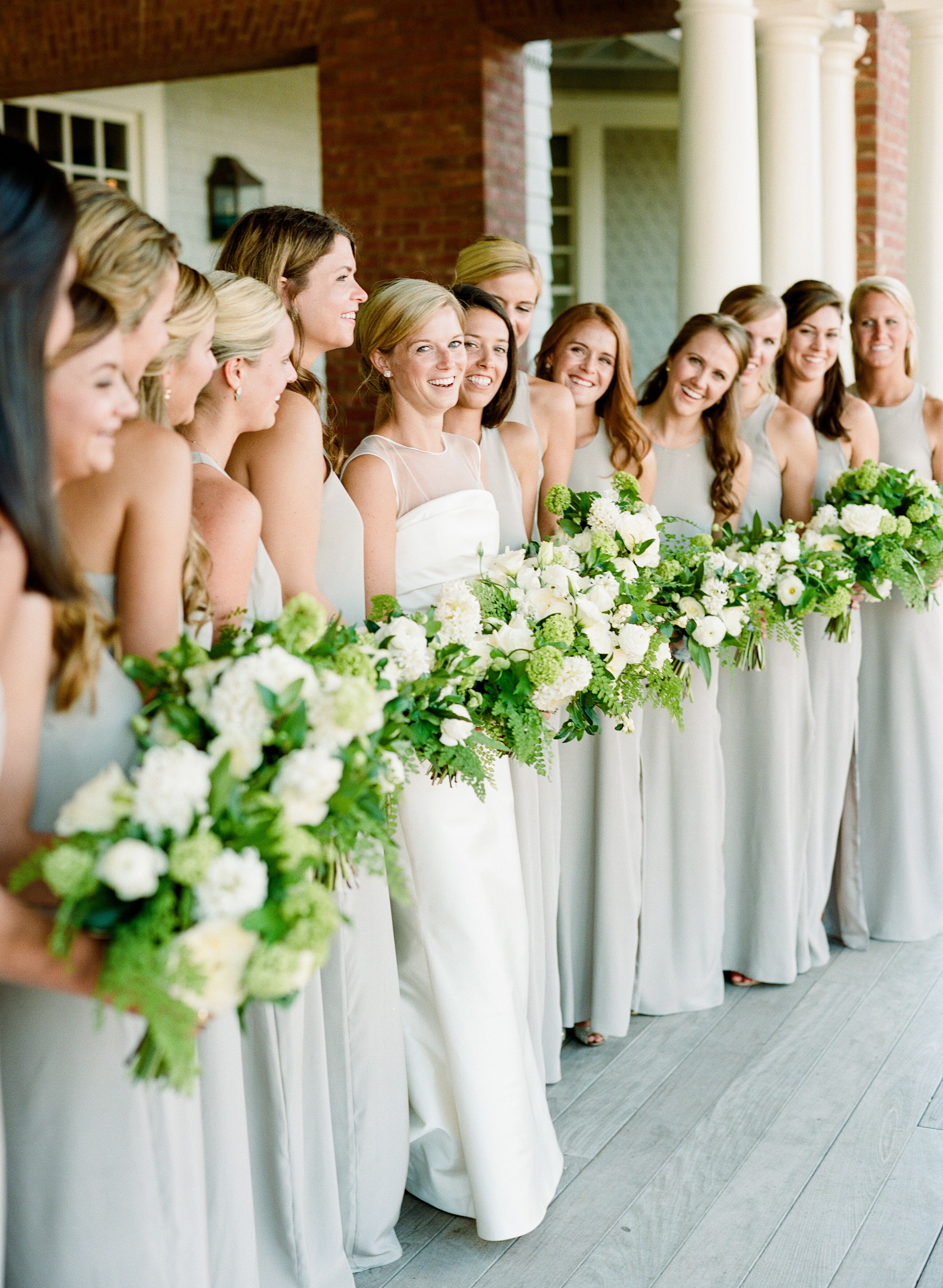 dove gray bridesmaid dresses