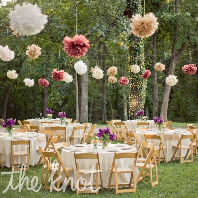 Whimsical Outdoor Reception Decor 