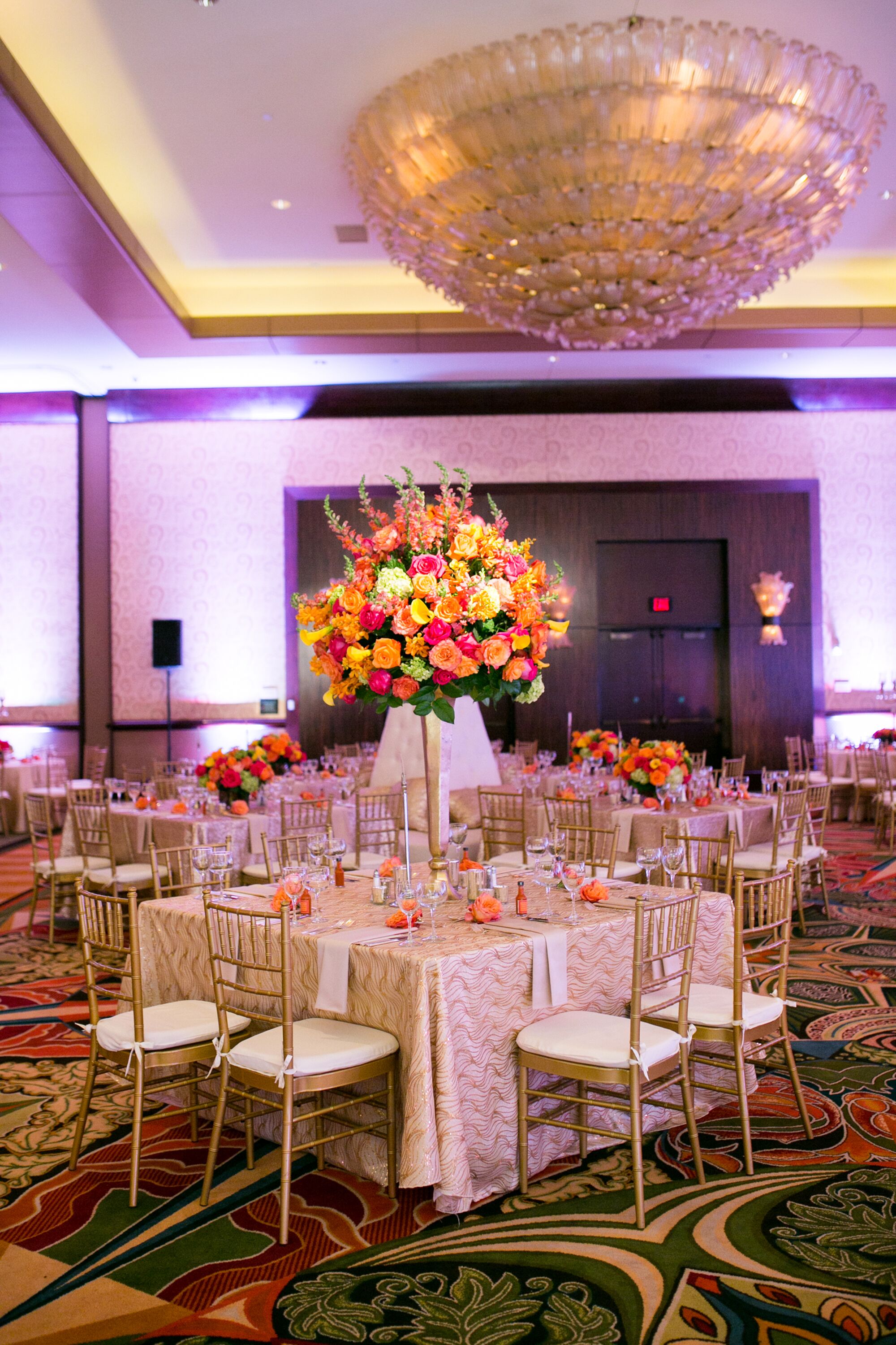 Vibrant, Colorful Indian Reception