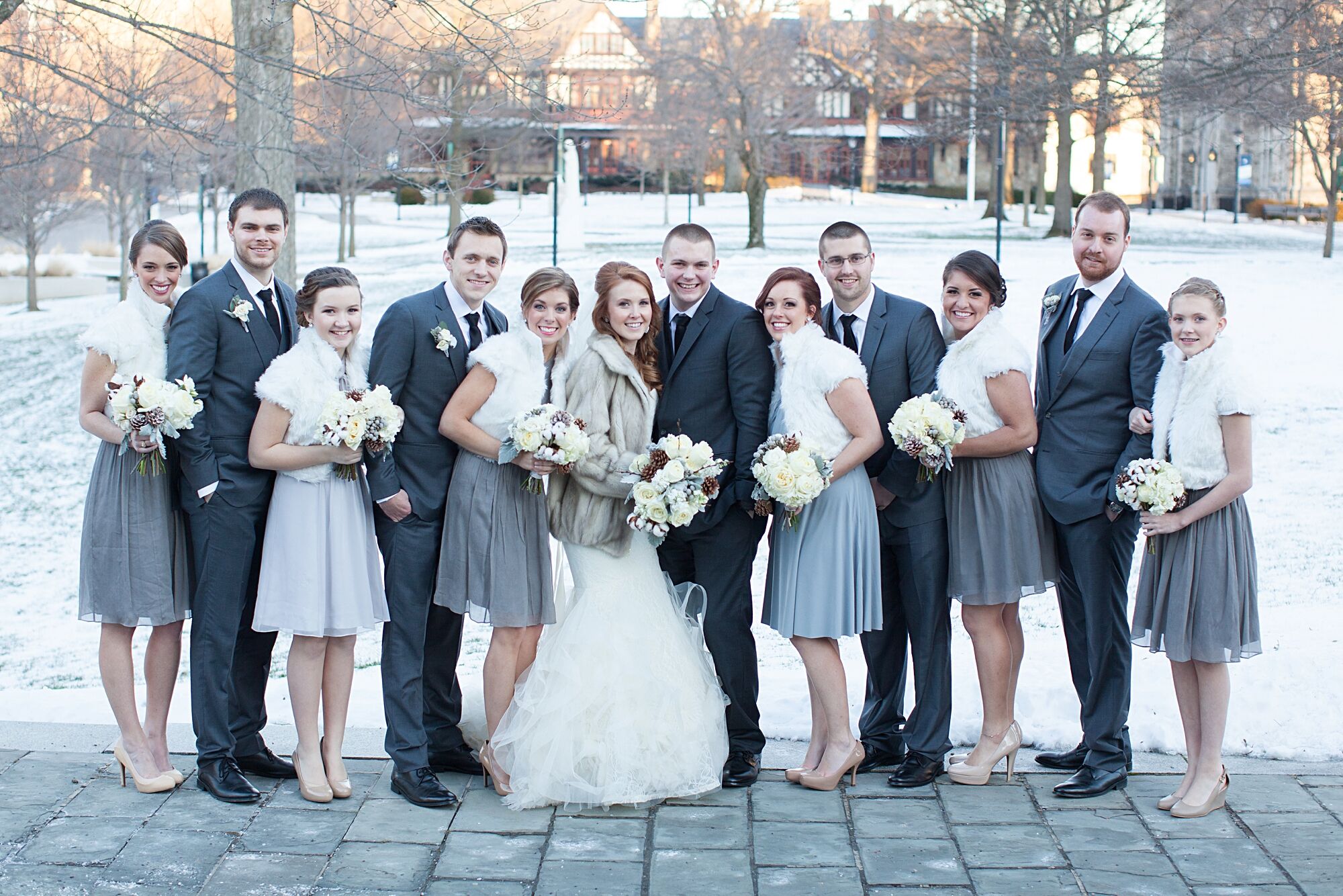 Winter wedding shop groomsmen attire