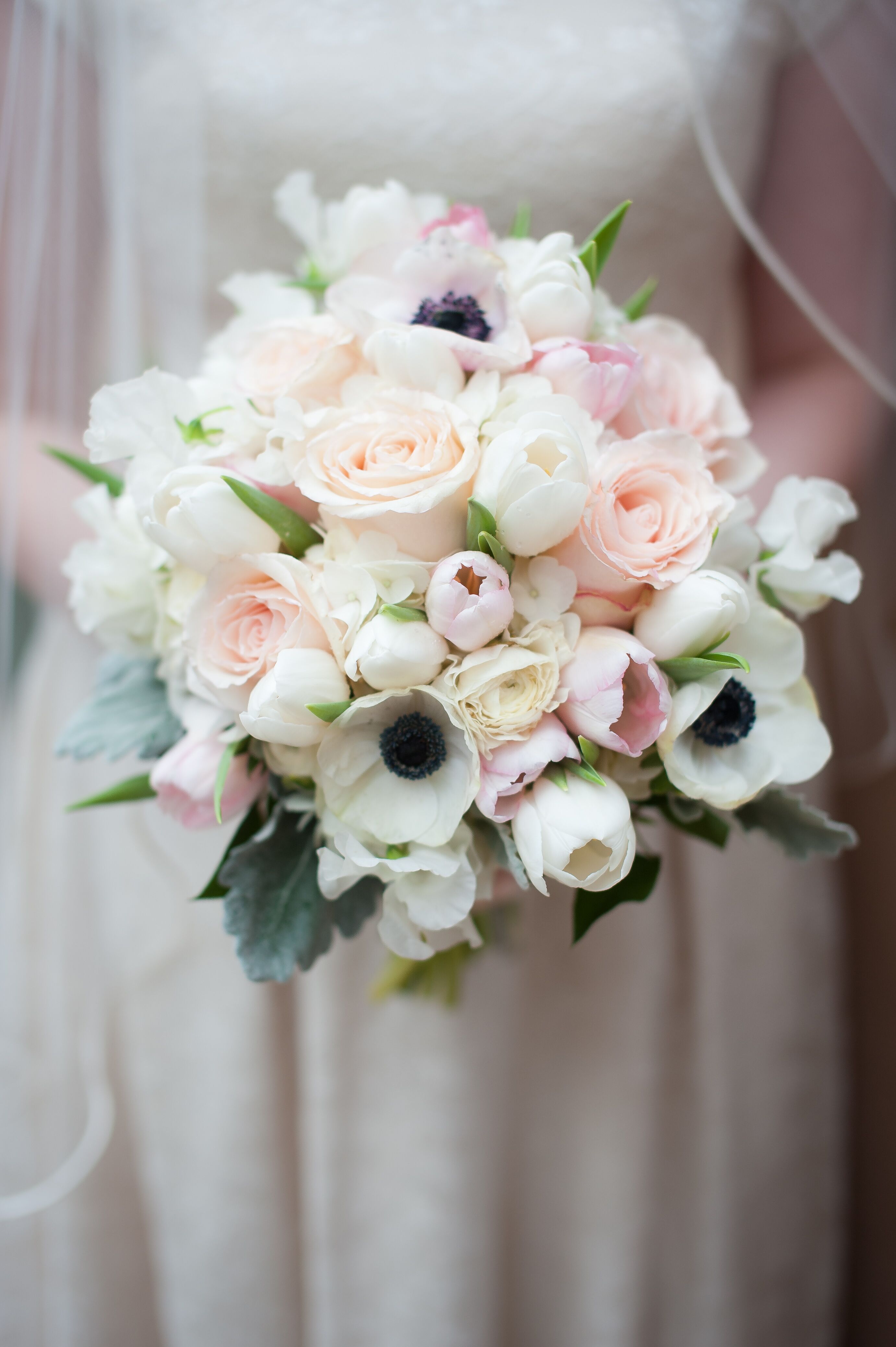 Anemone and Tulip Bridal Bouquet