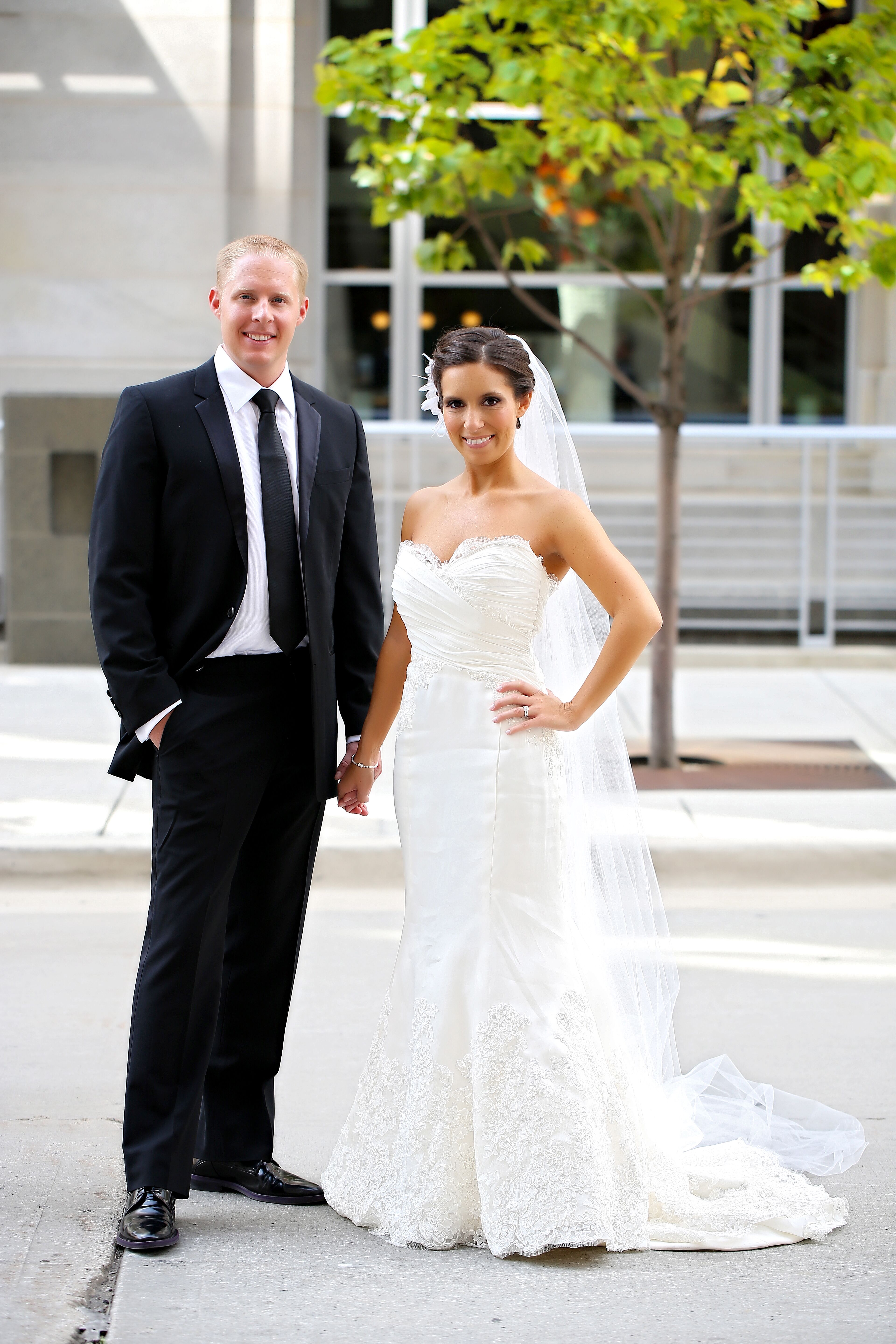 wedding dresses fitted flare