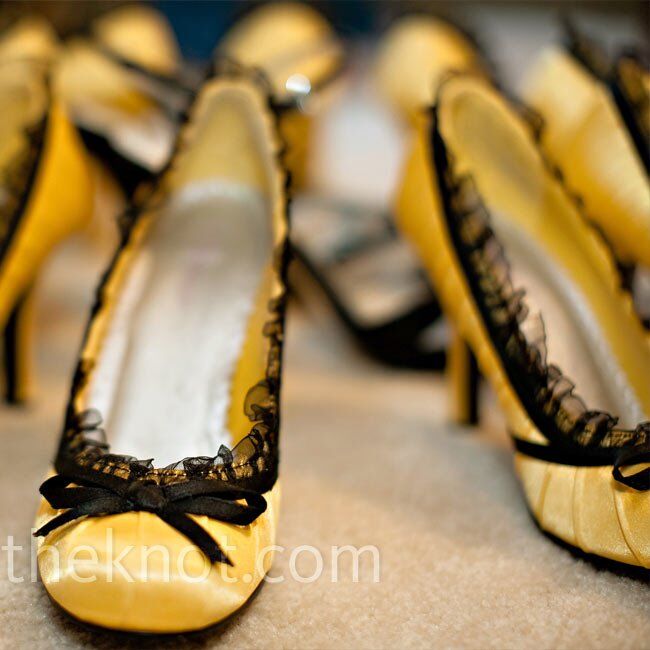 yellow bridesmaid shoes