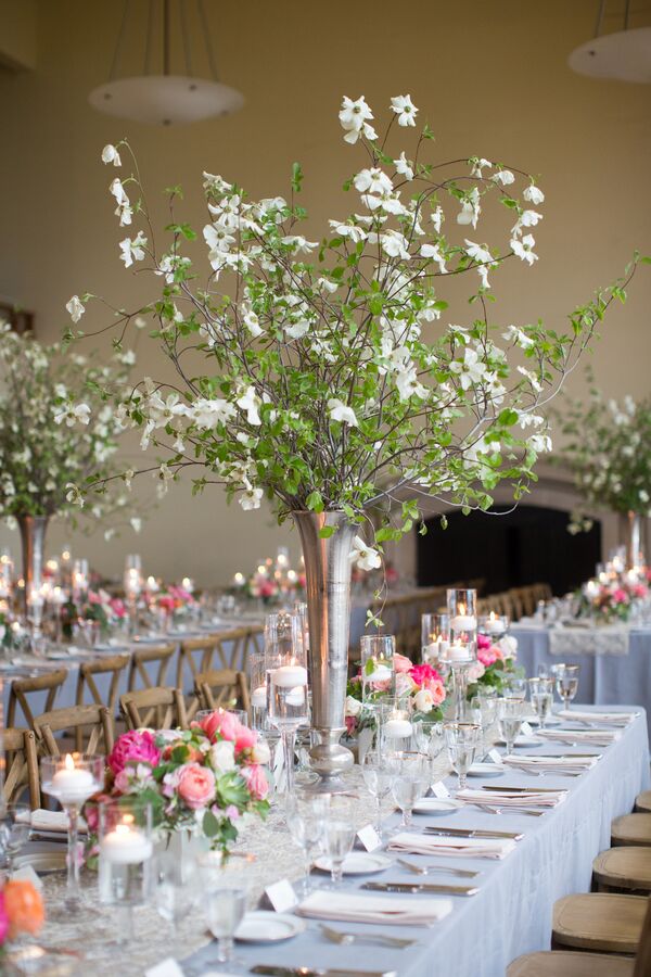 Pink Peony and Rose Centerpiece