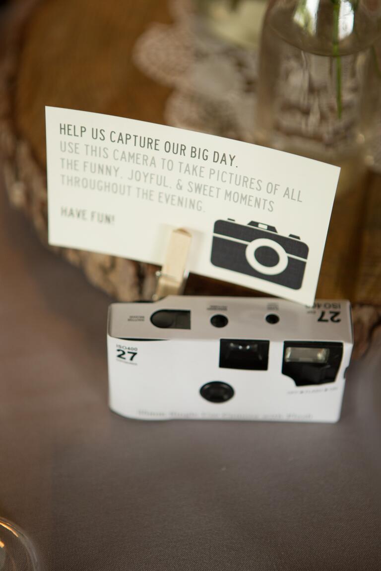 DIY wedding photography disposable camera