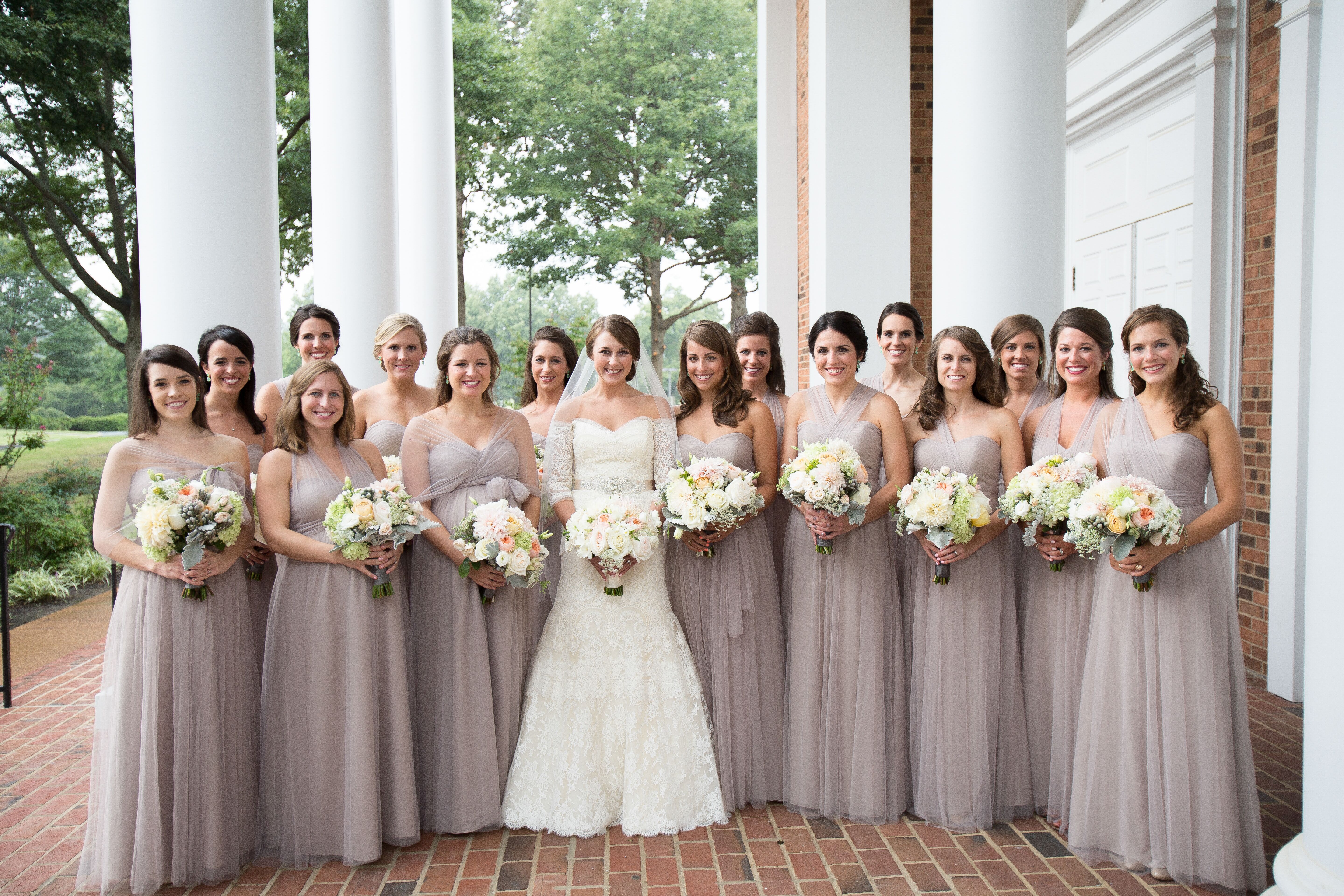 Mink Gray Bridesmaid Dresses