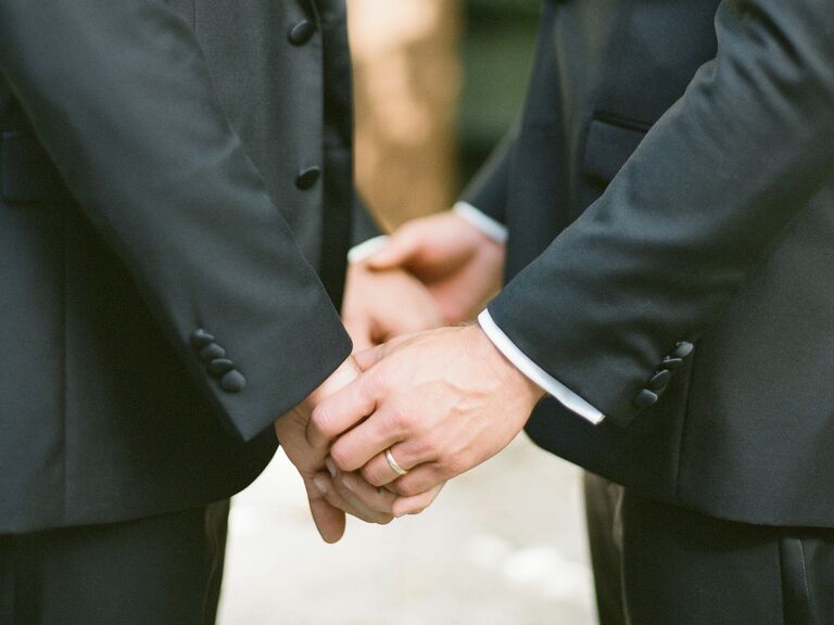 Gay wedding ring exchange
