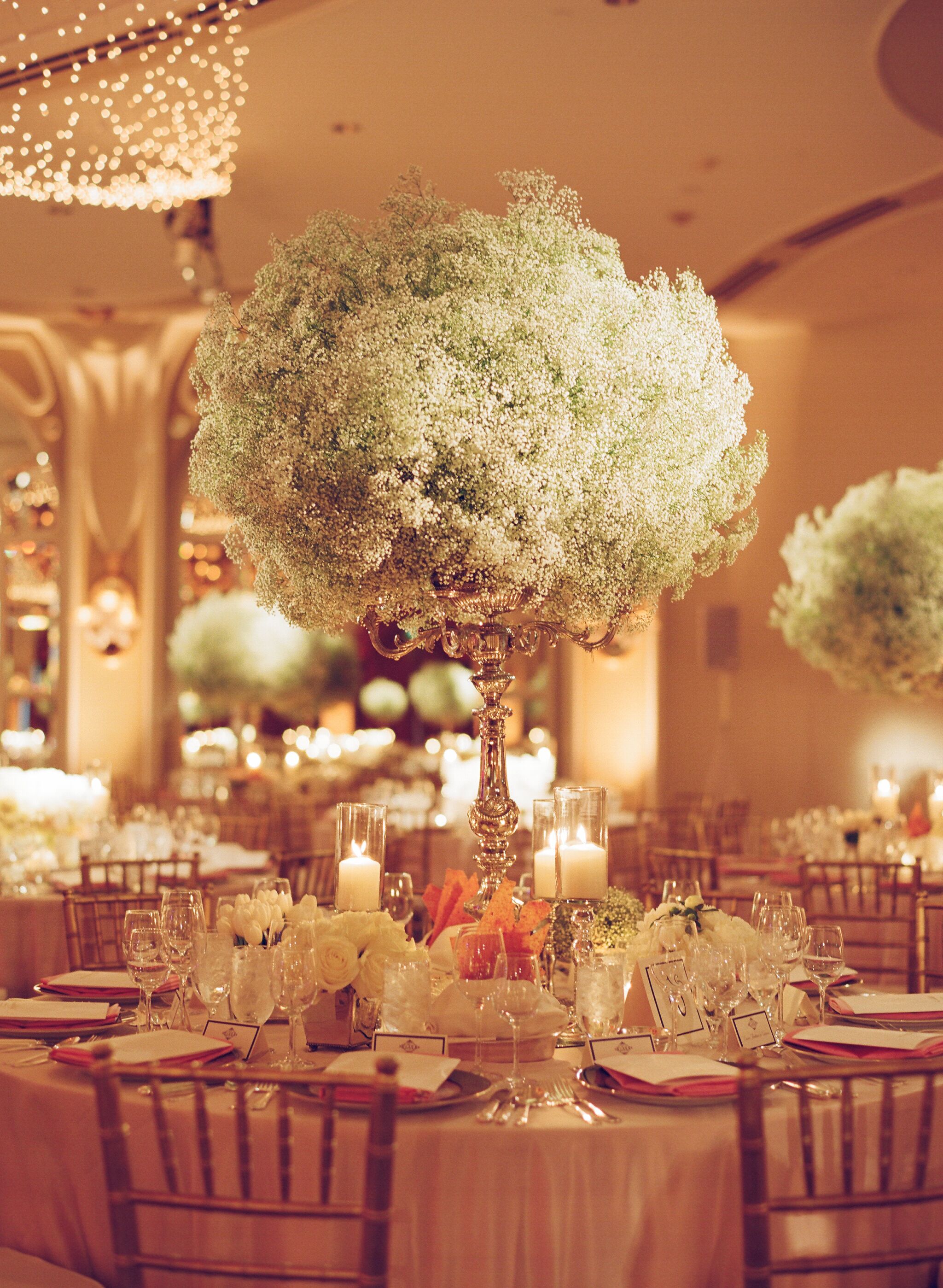 centerpieces breath glamorous centerpiece reception candelabra table decor decorations flower arrangements flowers babys weddings floral tables winter candelabras blodgett hotel