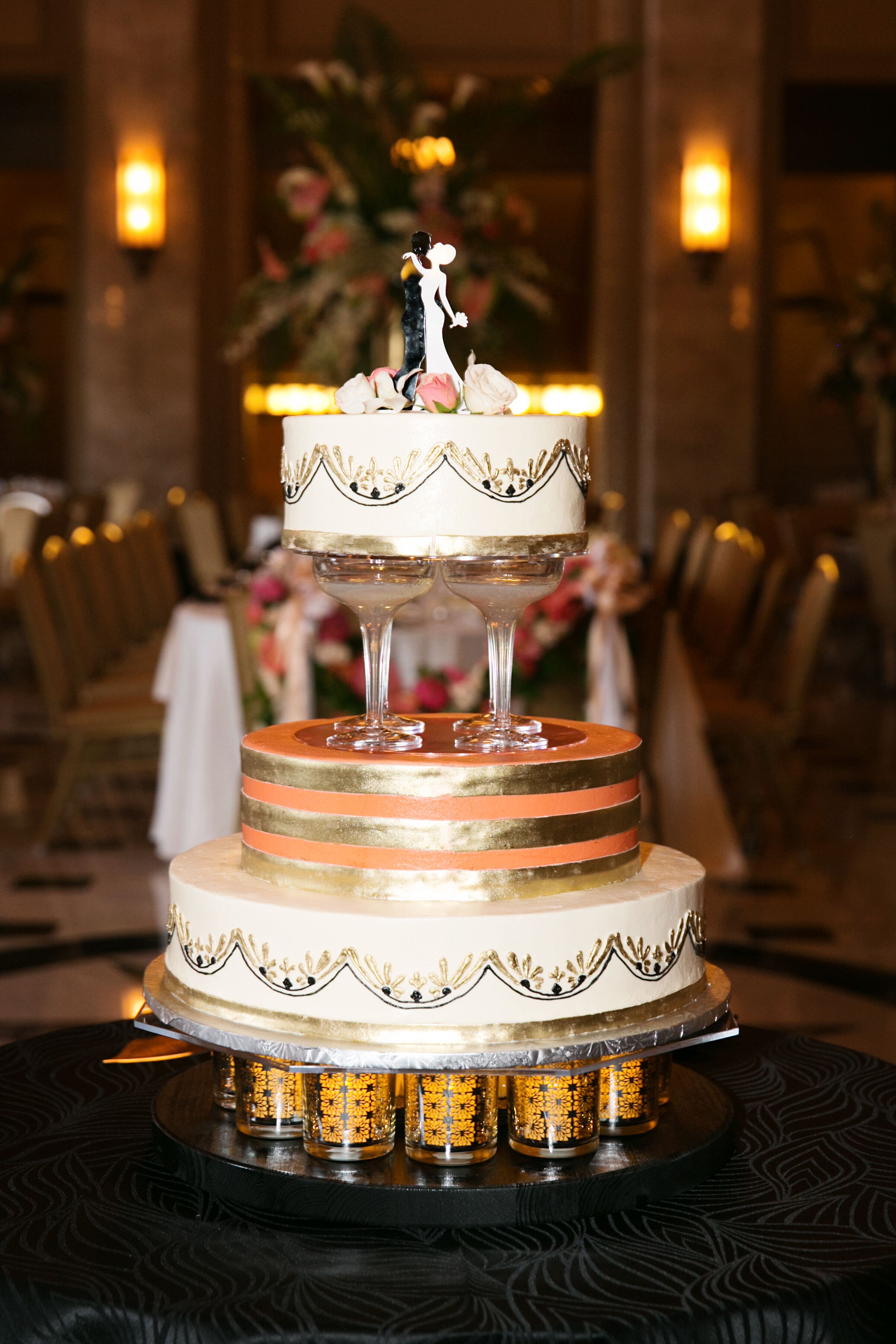 Gatsby-Inspired Wedding Cake