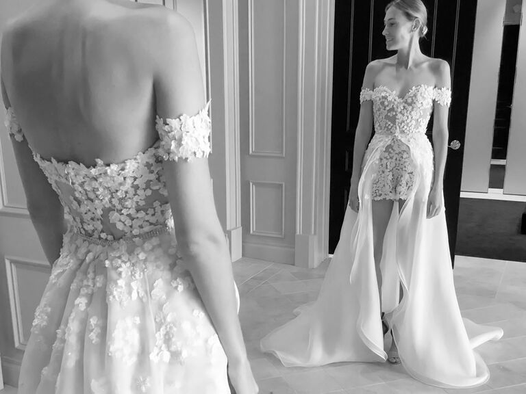 mark zunino romper wedding dress