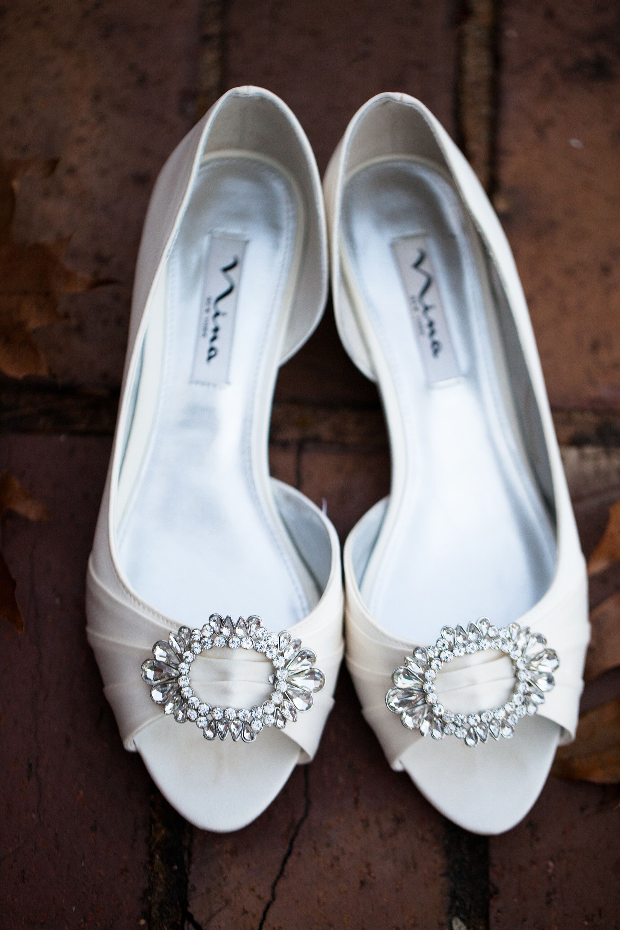 nina silver wedding shoes