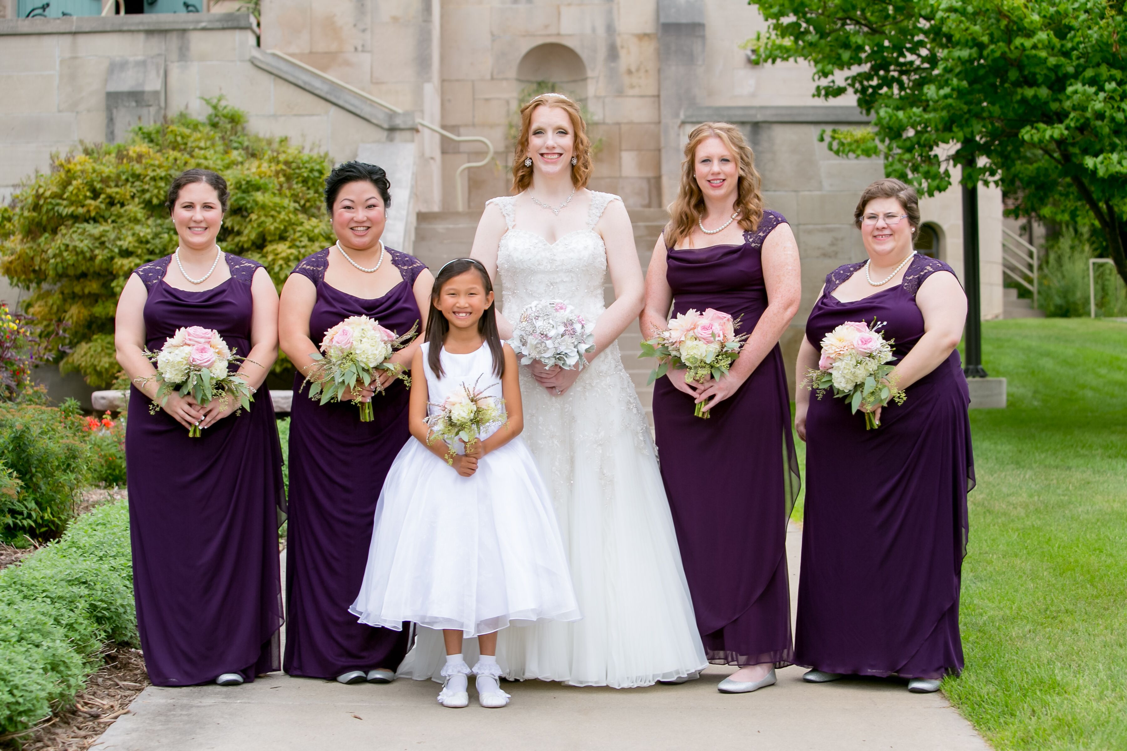 Eggplant hot sale bridesmaid dresses