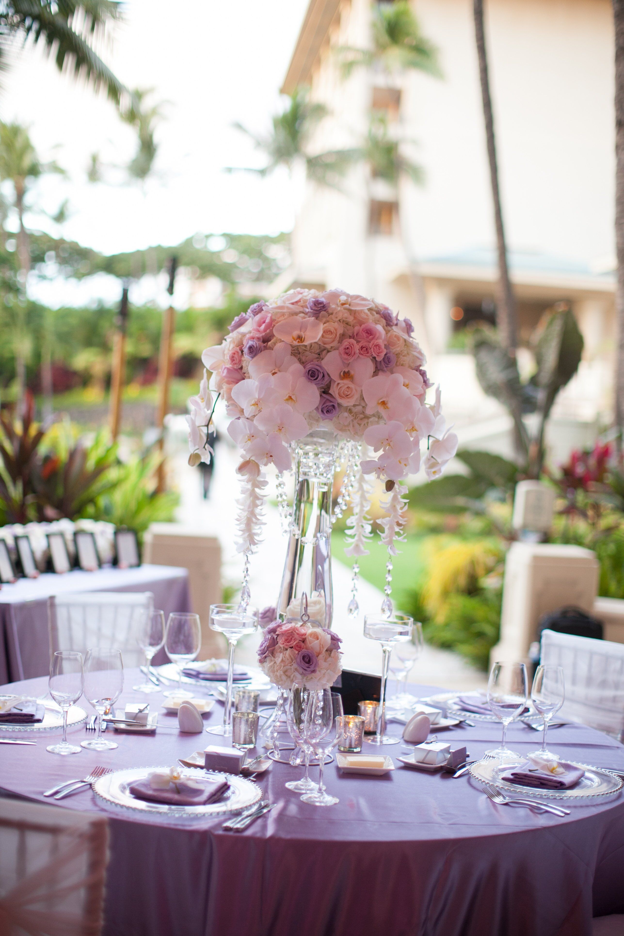 Cascading Reception Centerpiece