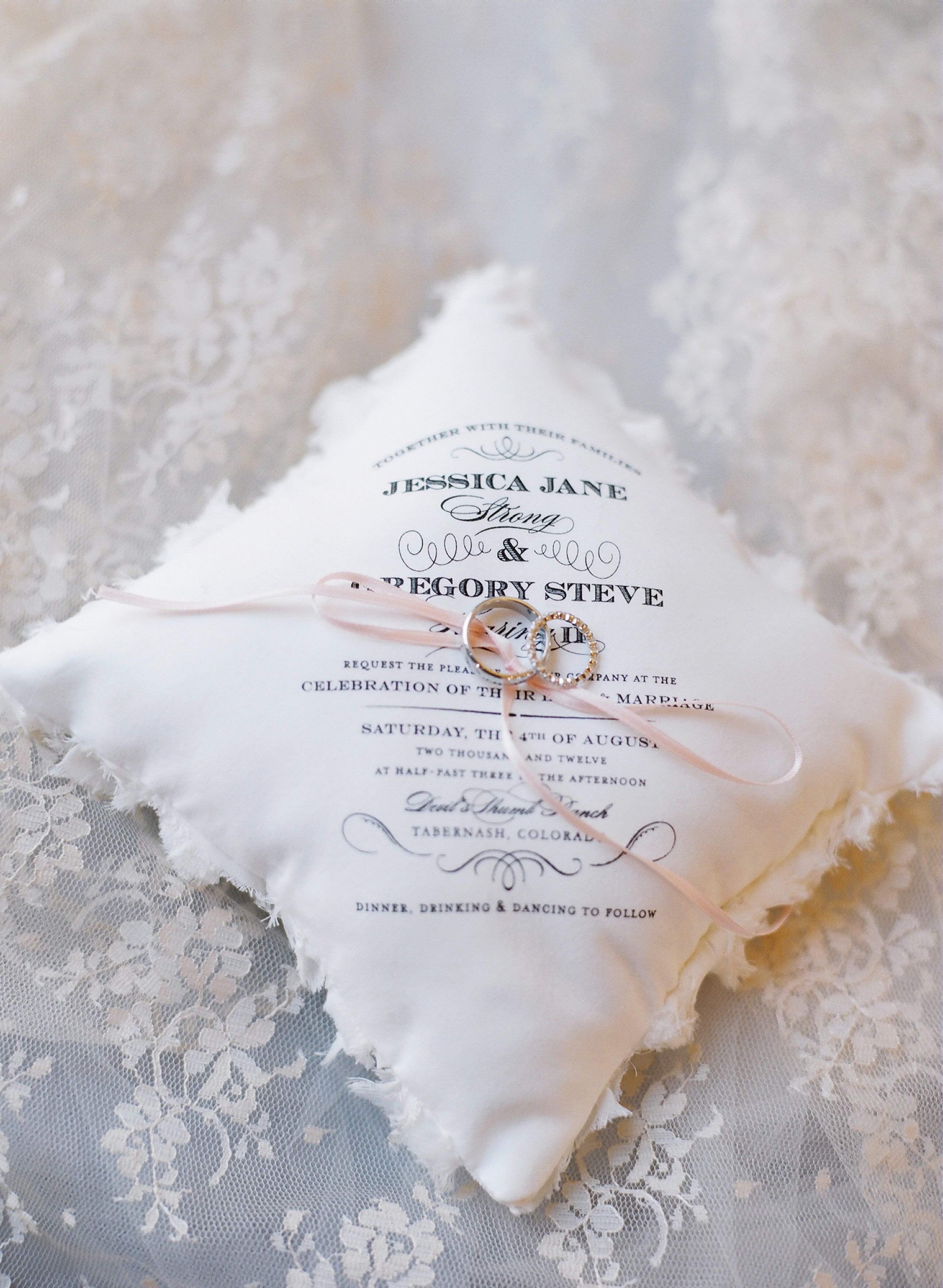 Invitation Ring Pillow