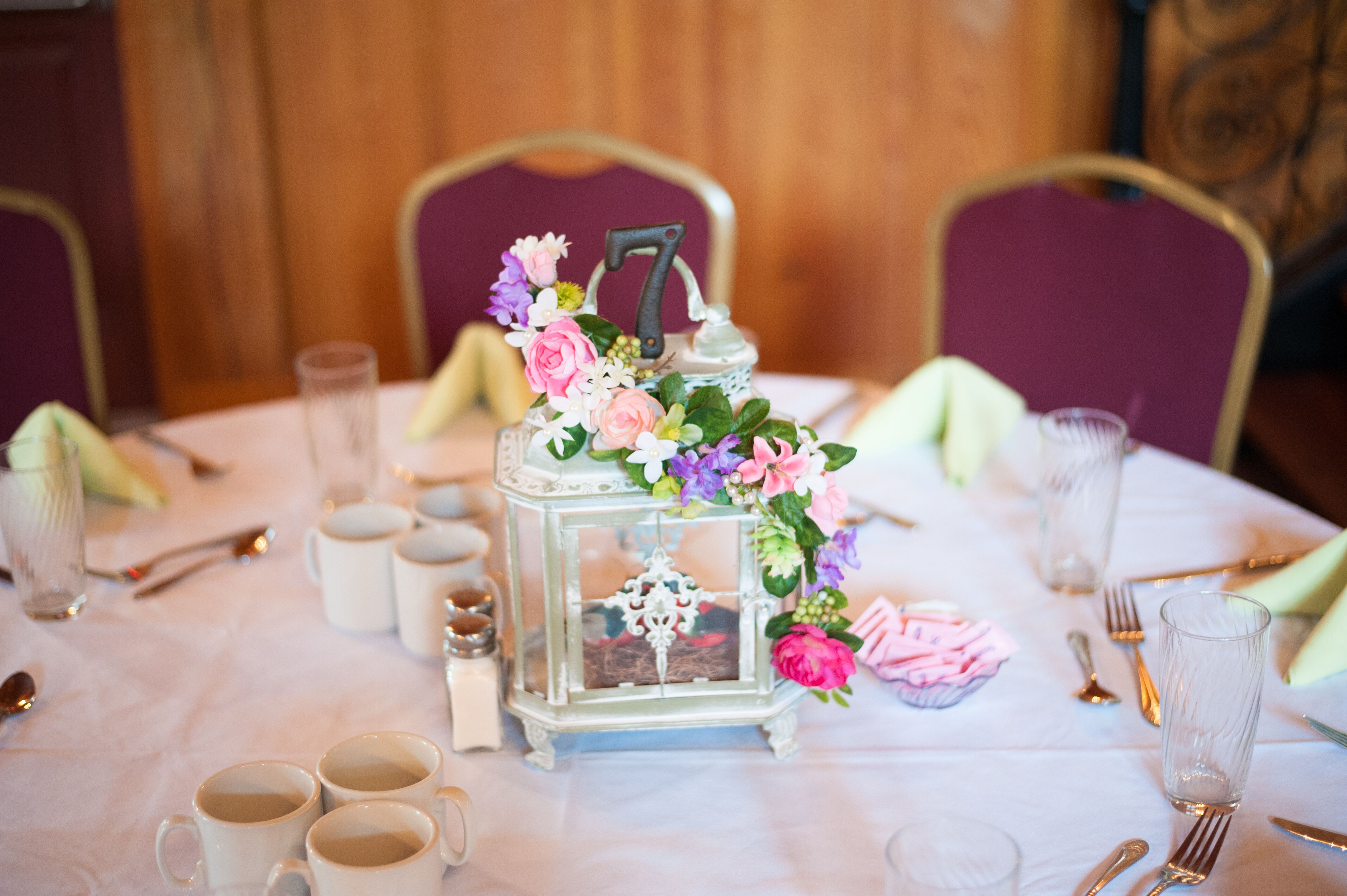 Vintage Lantern Centerpieces 8