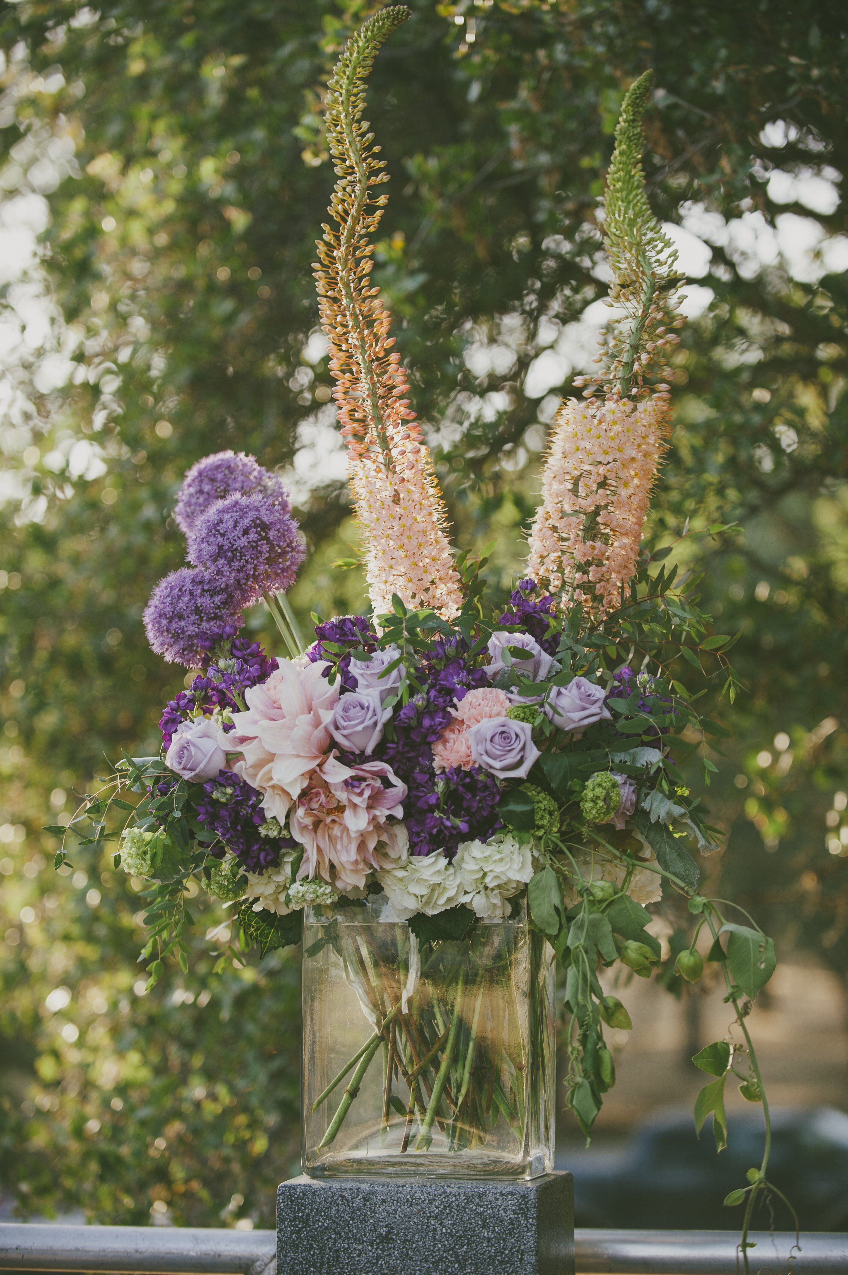 Purple Floral Decor