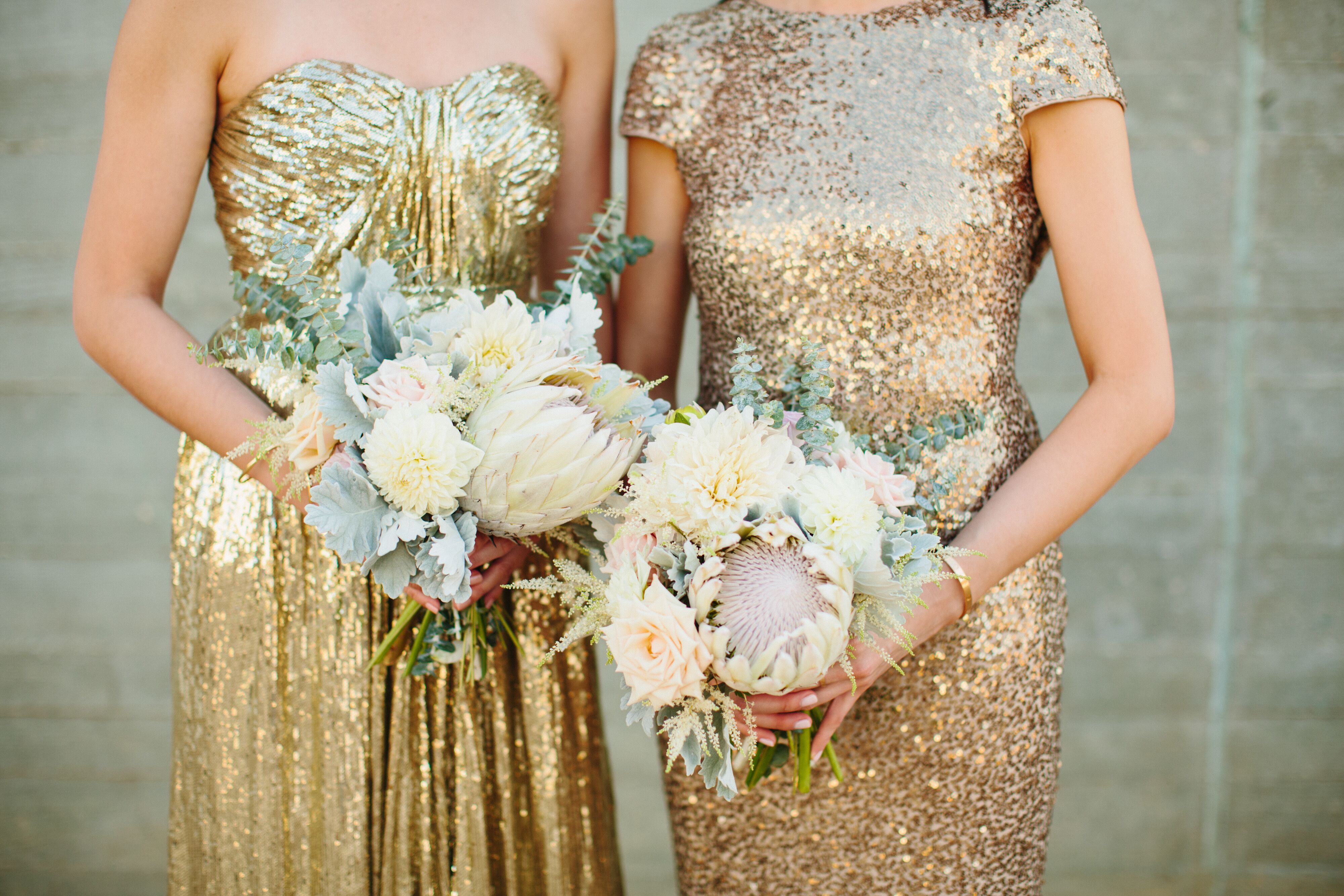 protea bridesmaid bouquets