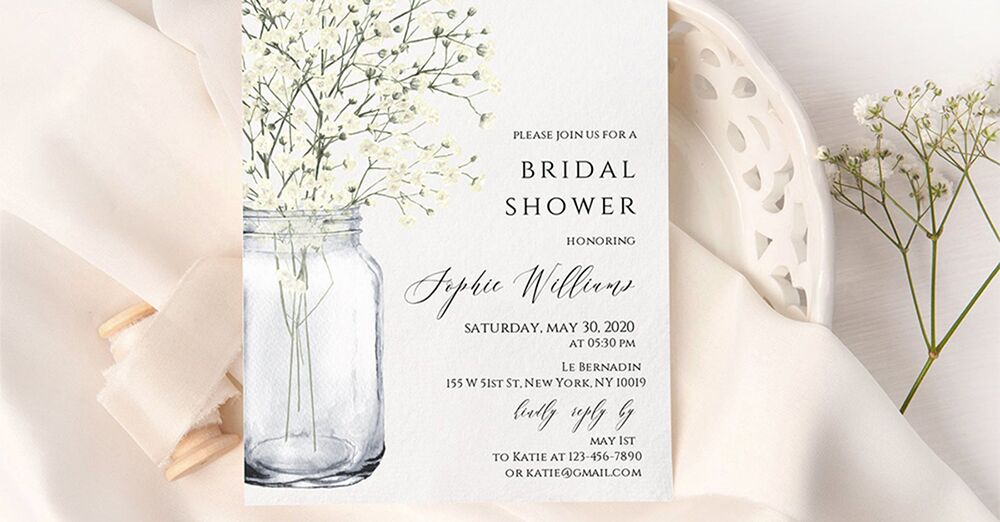 PRINTABLE FloralBlack /& White Stripes Engagement Invitation  Bridal Shower Invitation