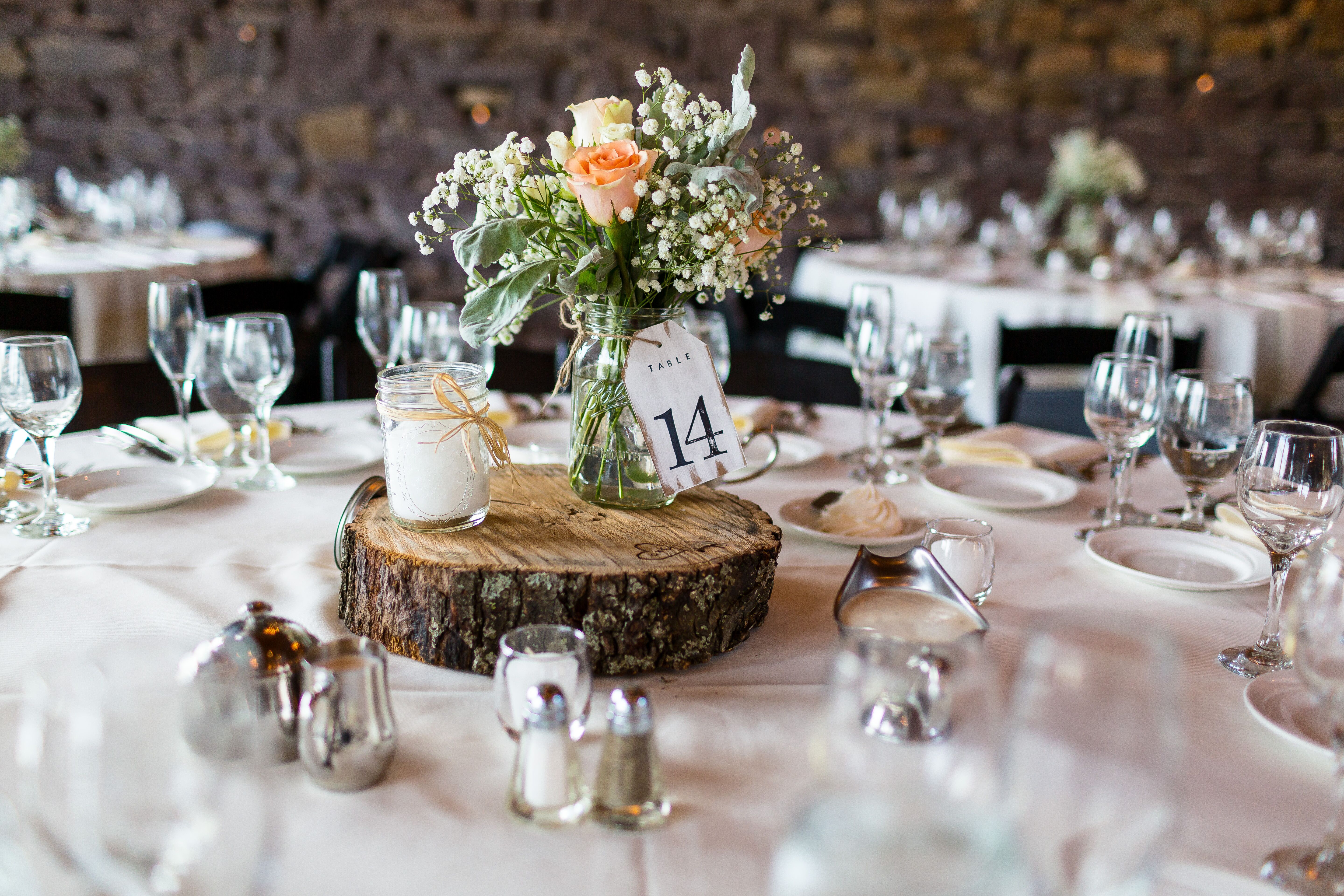 mason jar centerpieces