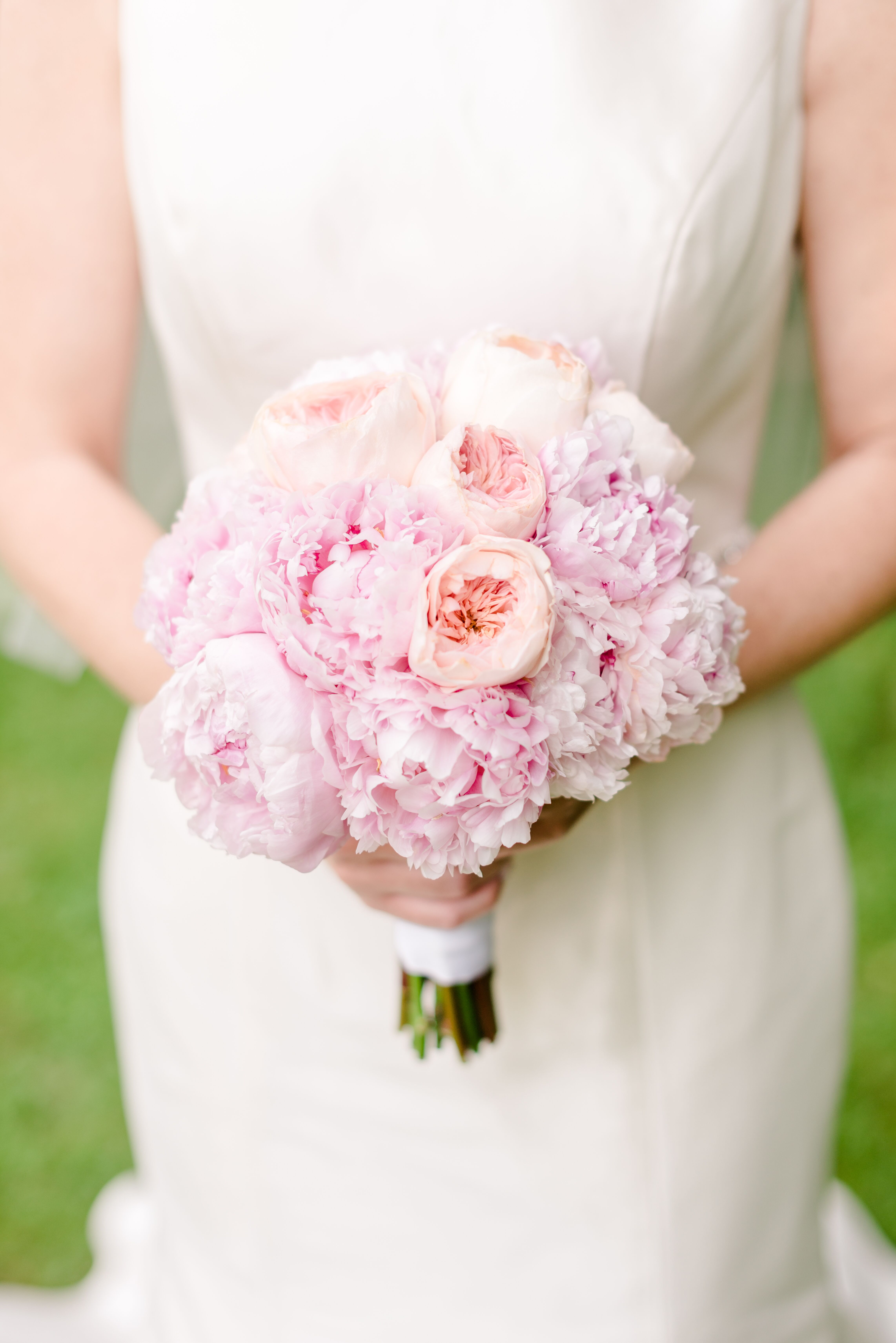 Pink Peony And Garden Rose Bridal Bouquet