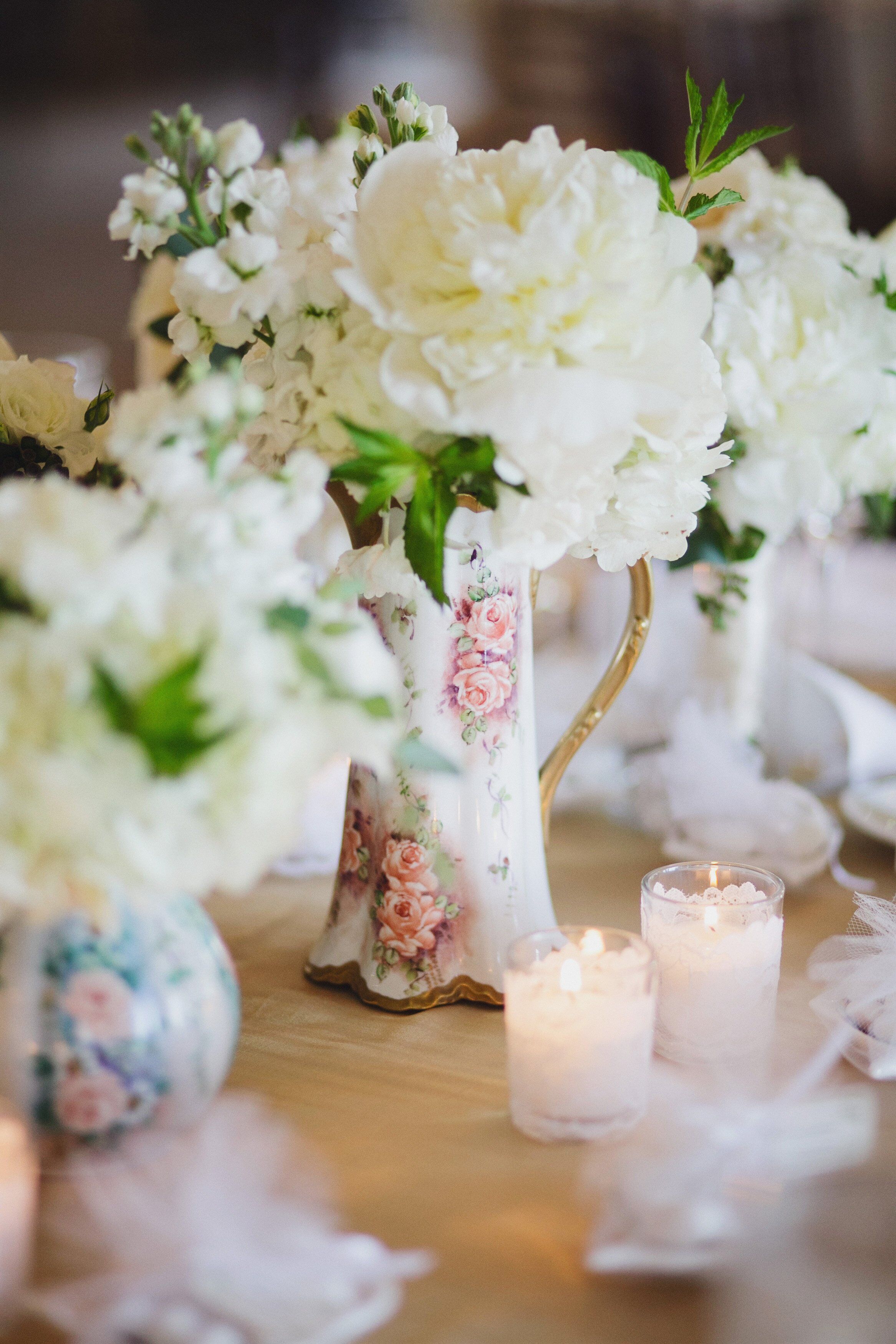 Vintage Hand Painted Centerpiece