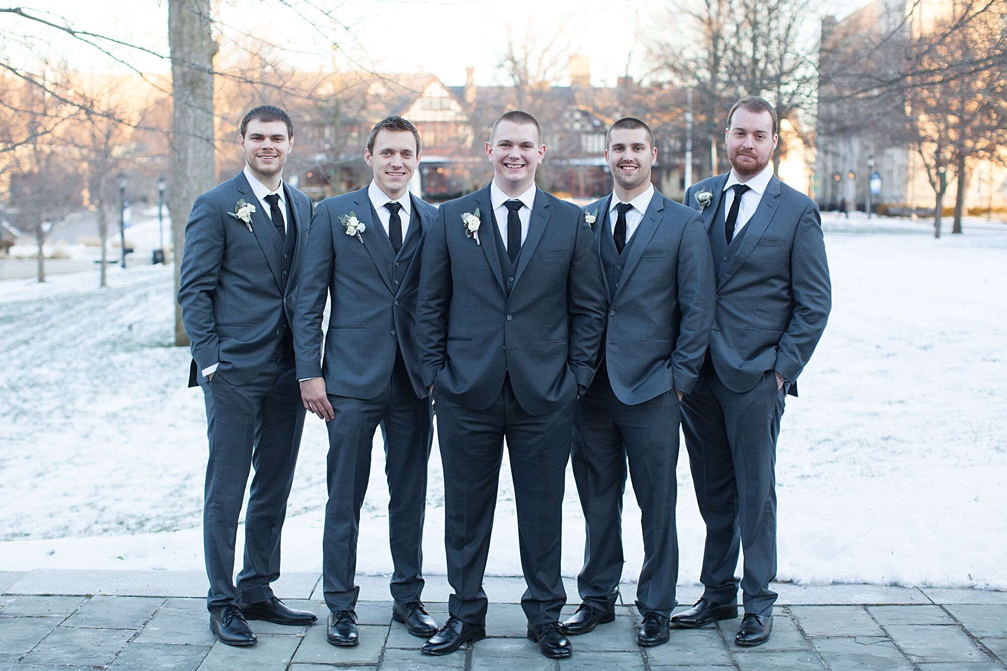 Winter wedding 2025 groomsmen attire