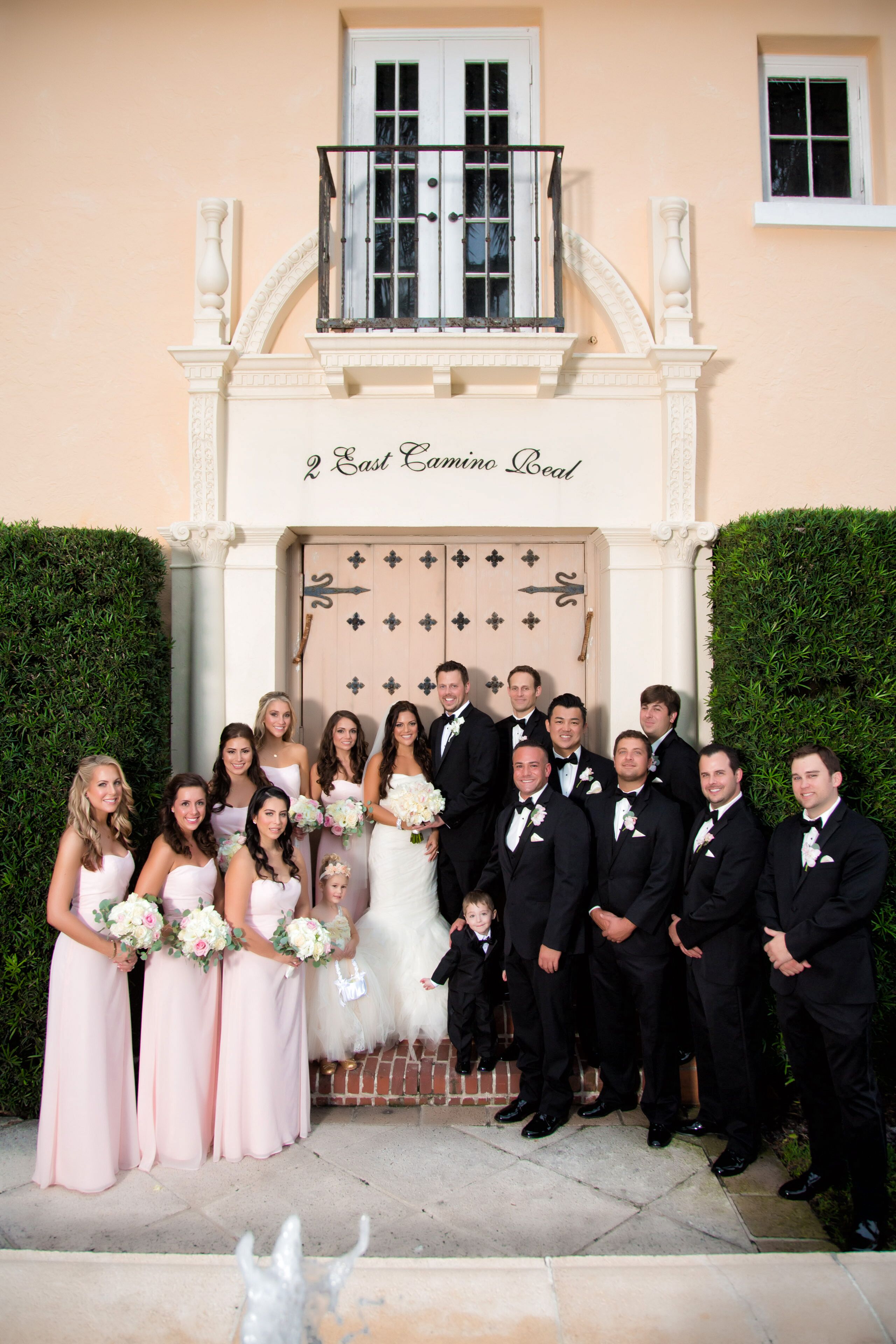 Blush store bridal party