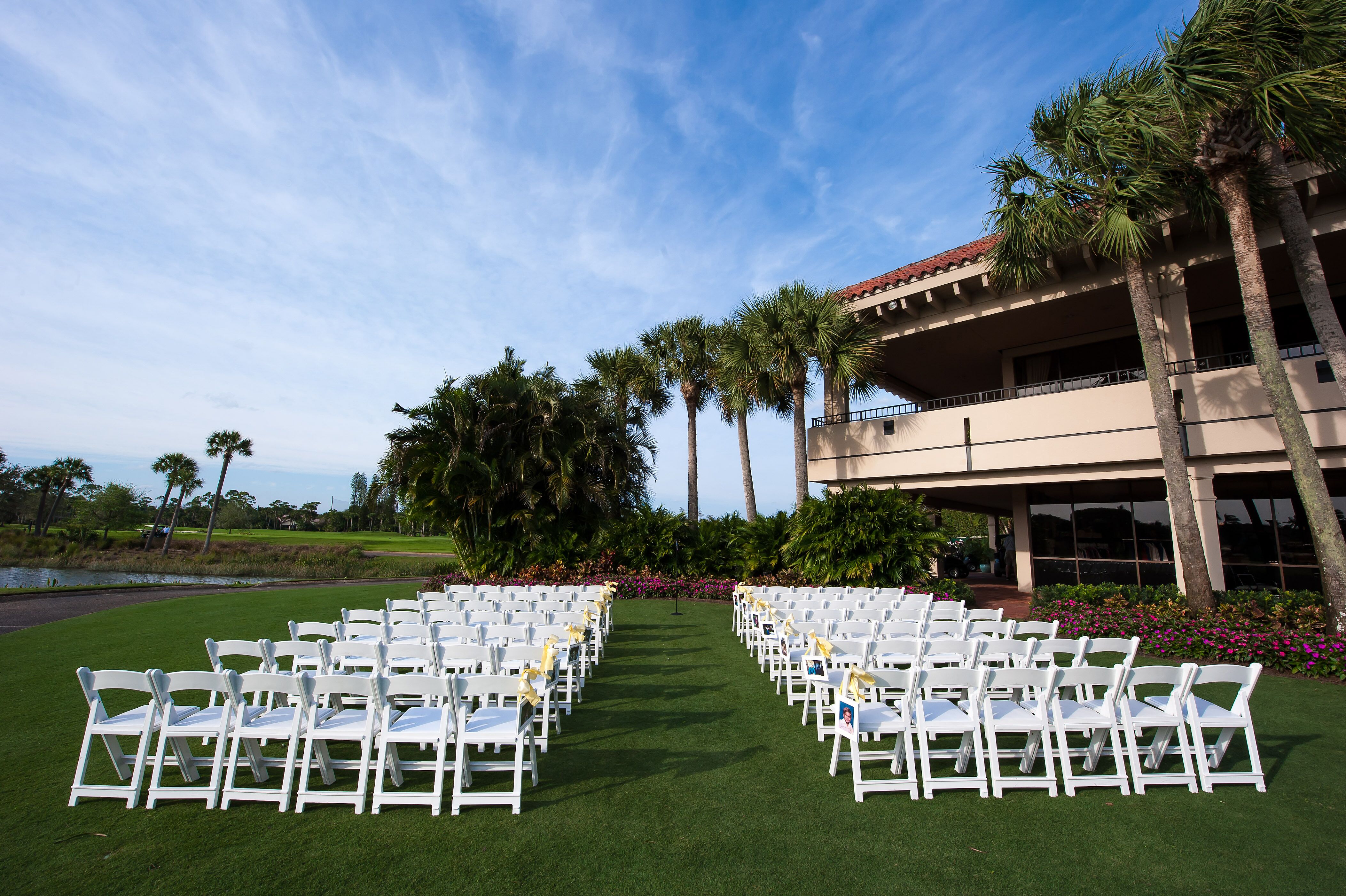 Outdoor Breakers West Country Club Ceremony Decor