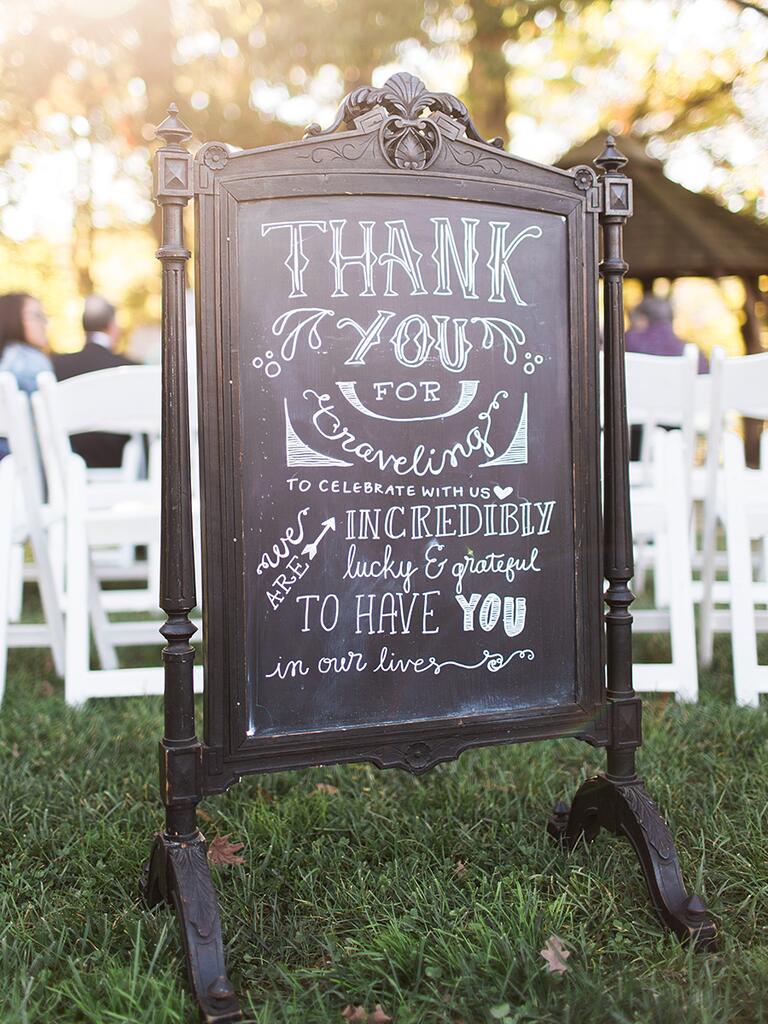 18 Unique Chalkboard Wedding Sign Ideas