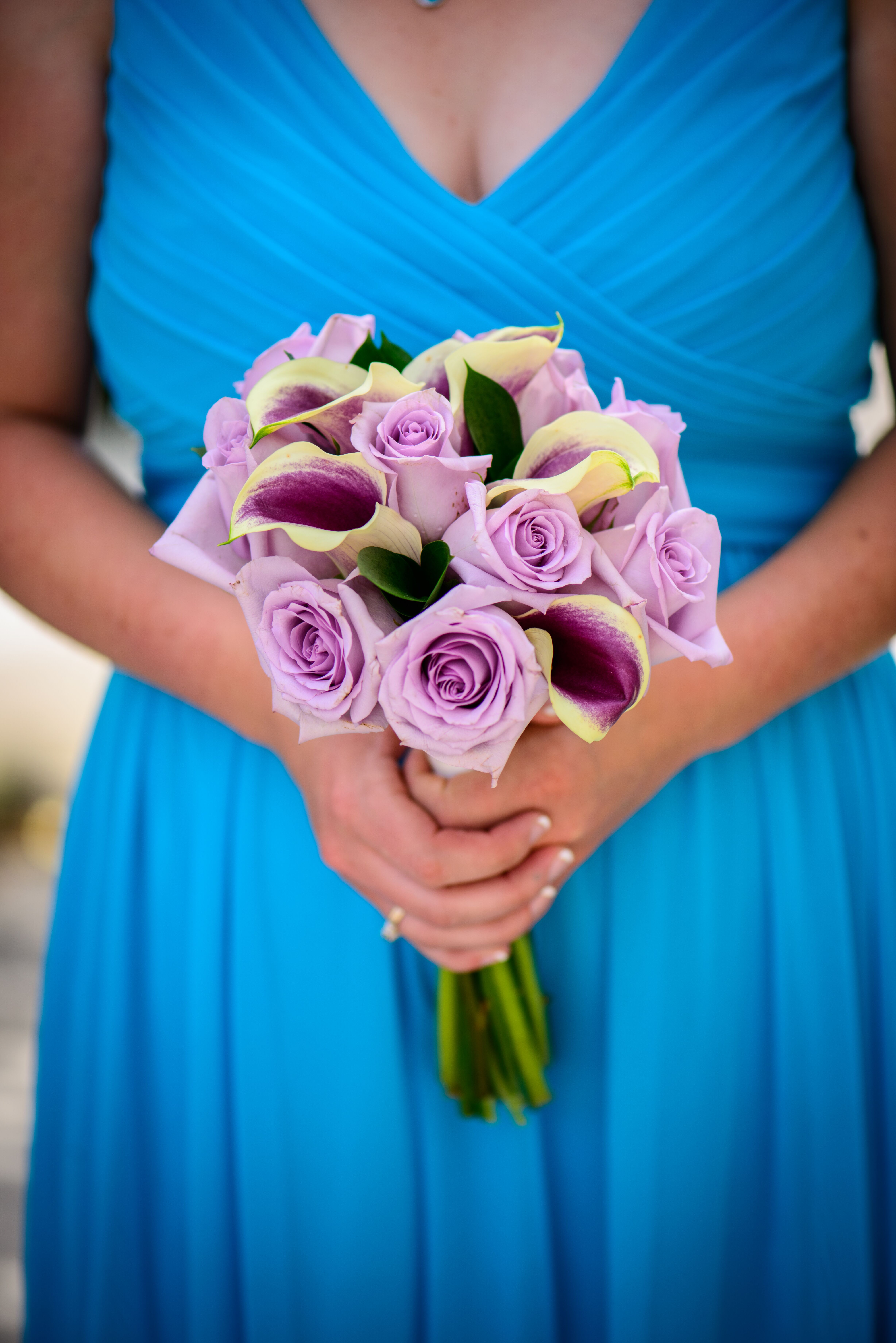 Malibu blue bridesmaid clearance dress