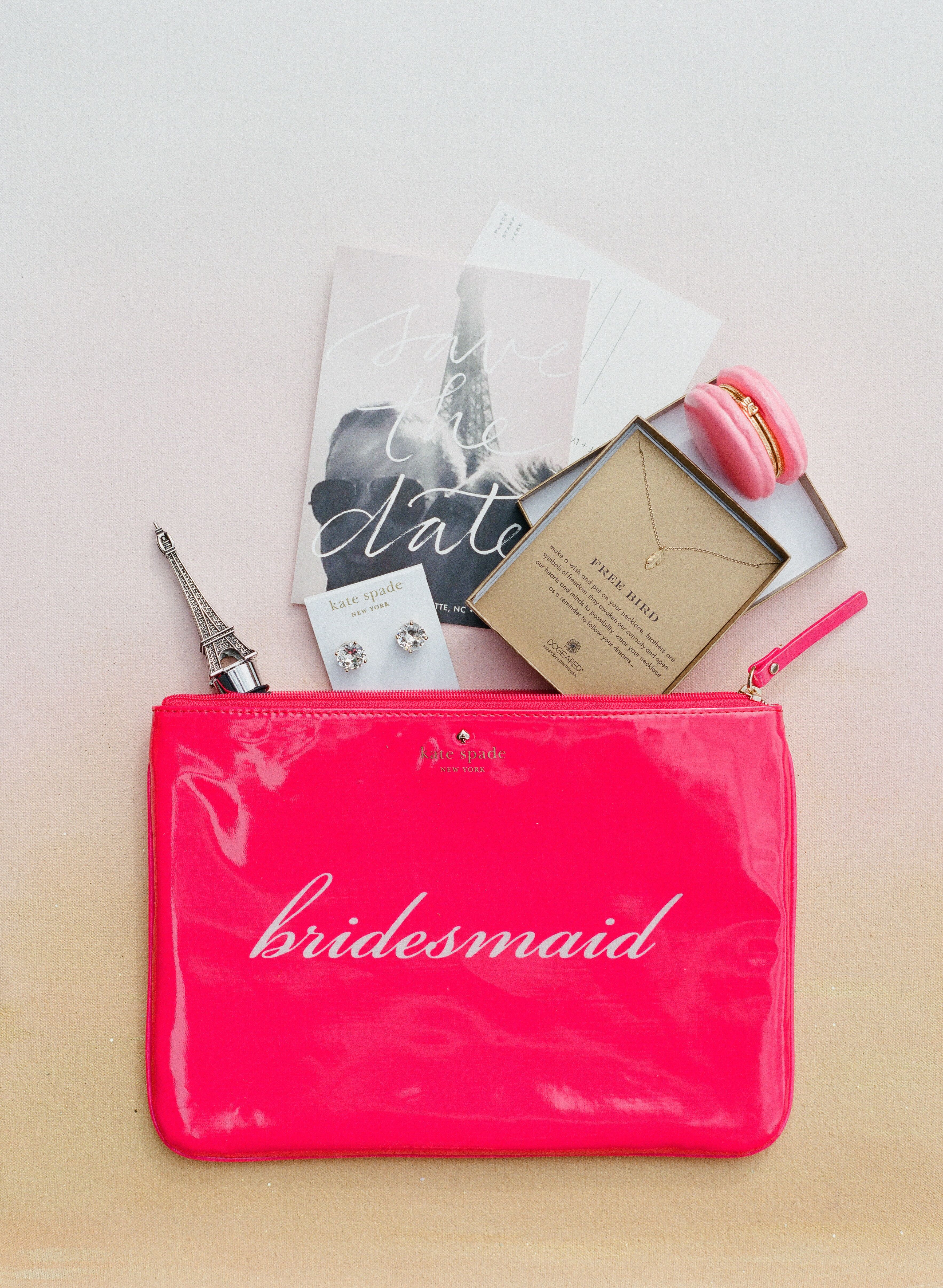 Kate Spade Wedding Belles 'Bridesmaid' Bon Shopper Tote, Pink