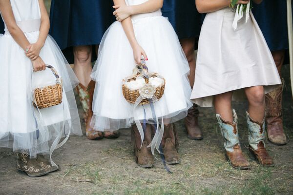 Flower girl store with cowboy boots