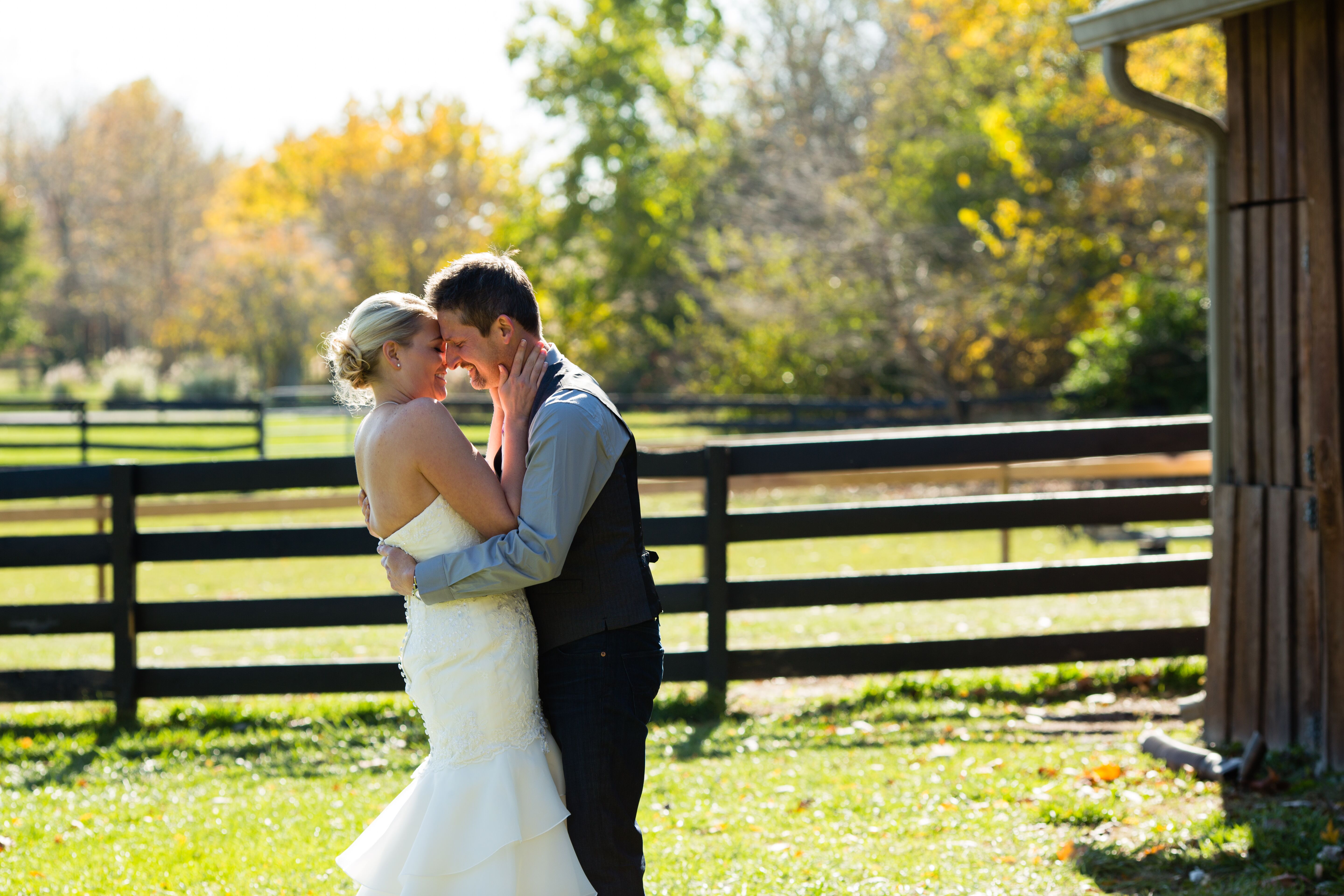 A Casual Rustic Wedding  at the Barn in Zionsville  in 