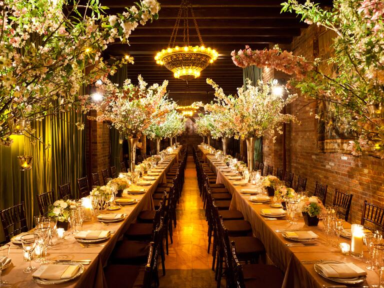 Tree branch wedding reception decor