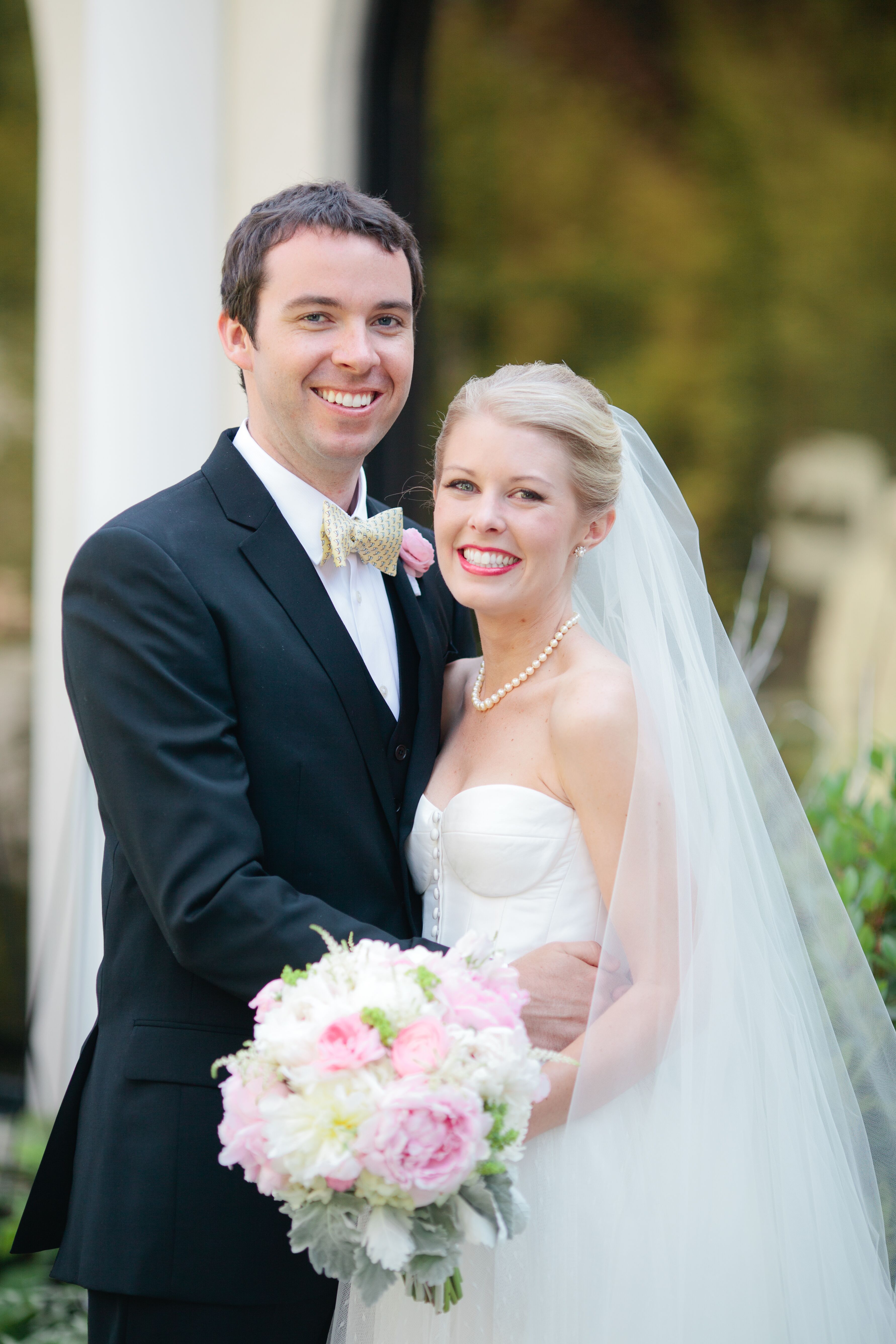 Traditional Newlyweds At Country Club Wedding In Maryland