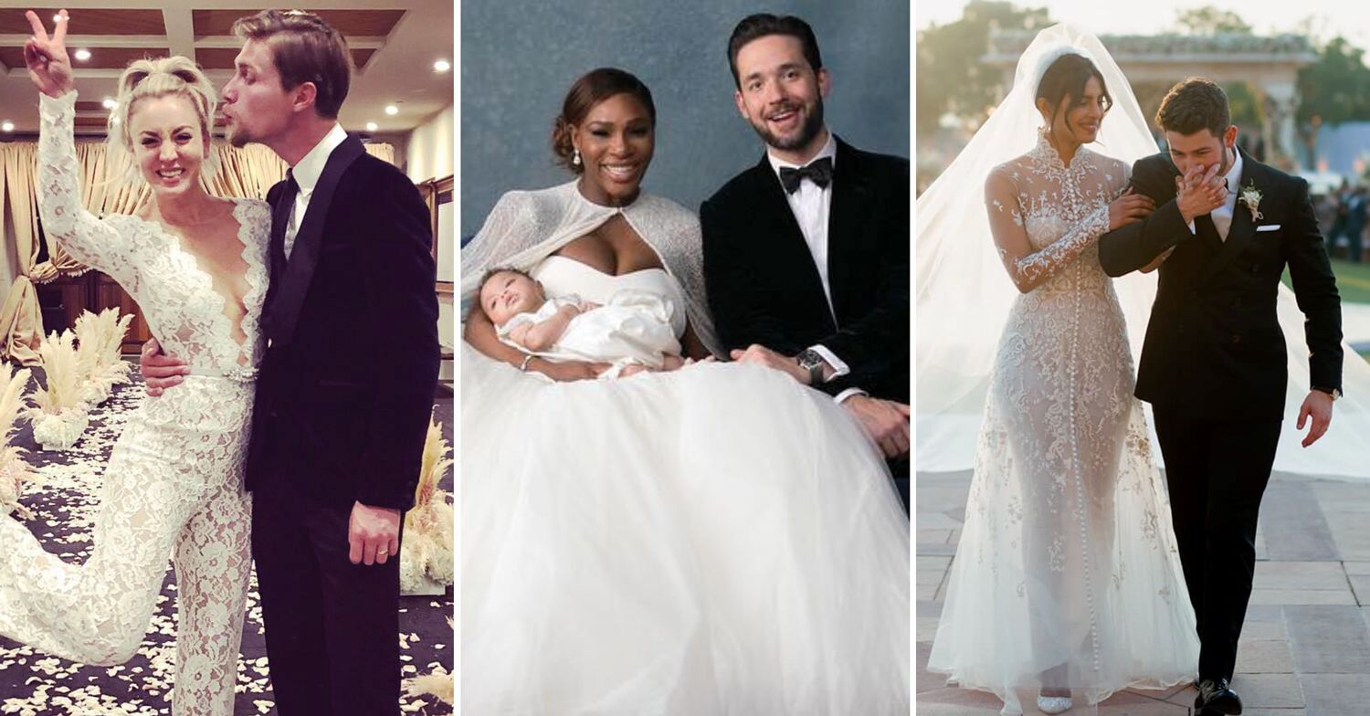 celebrity short wedding dresses