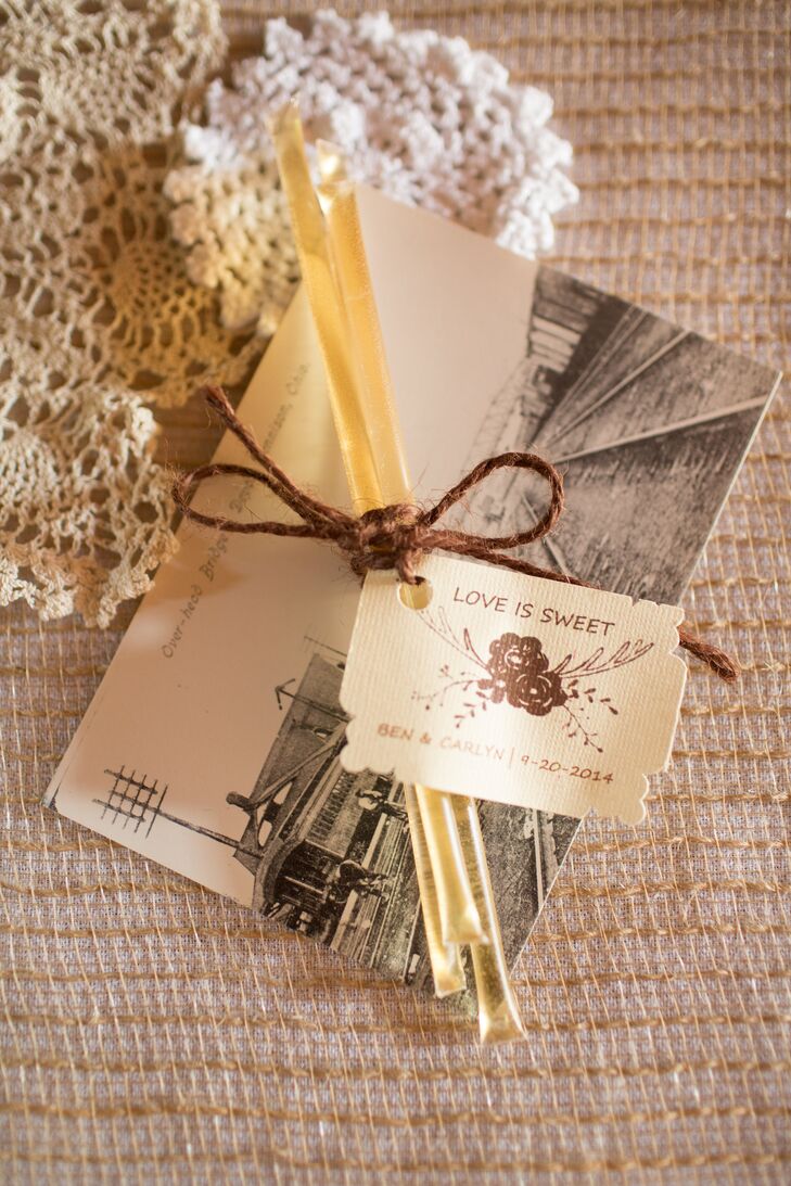 Honey Stick Wedding Favors