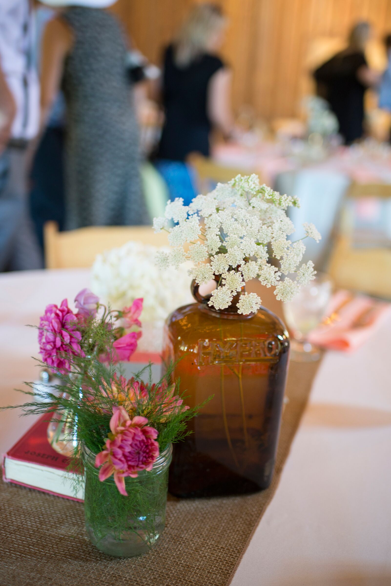 Simple Wildflower Centerpieces