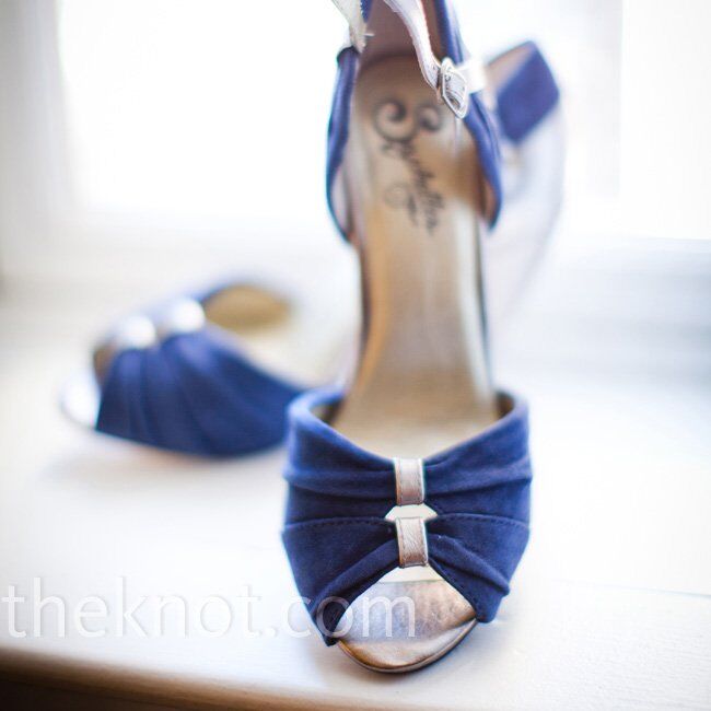 navy blue wedding shoes bridal