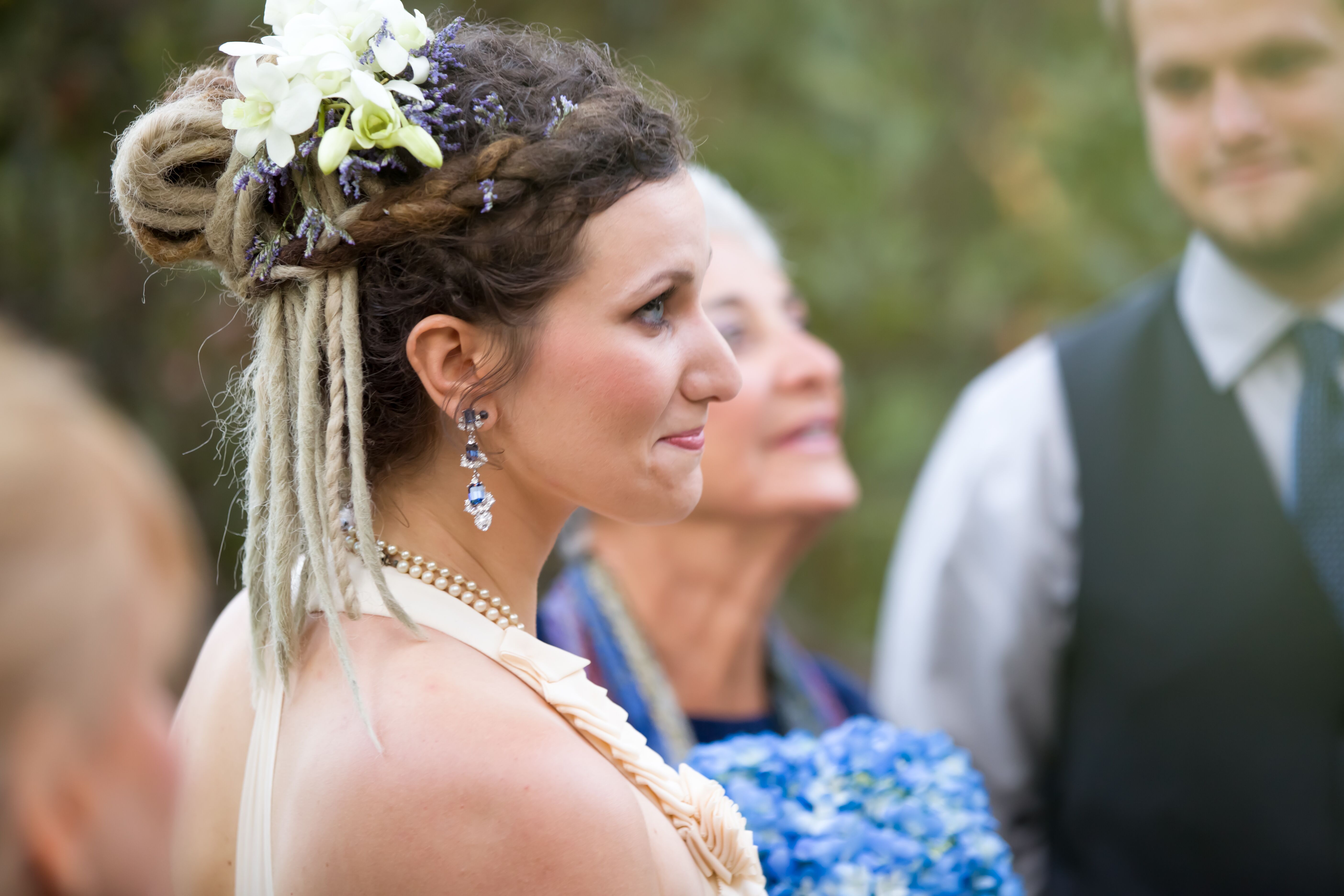 bride with dreadlocks