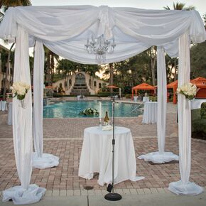 Mizner Country Club Silver and White Decor