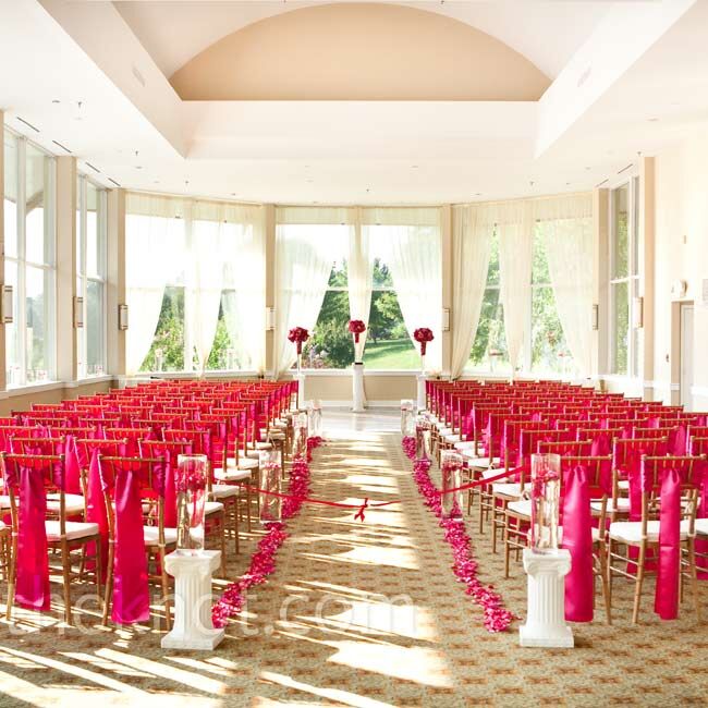 Pink Ceremony Decor